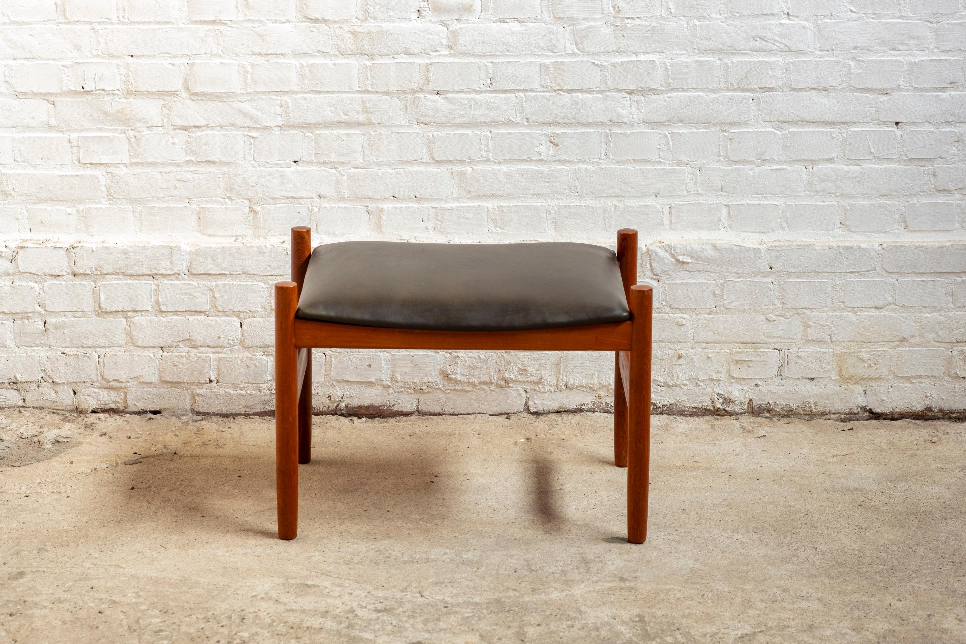 Danois Hugo Frandsen Ottoman by Spøttrup, 1960s Danemark en vente