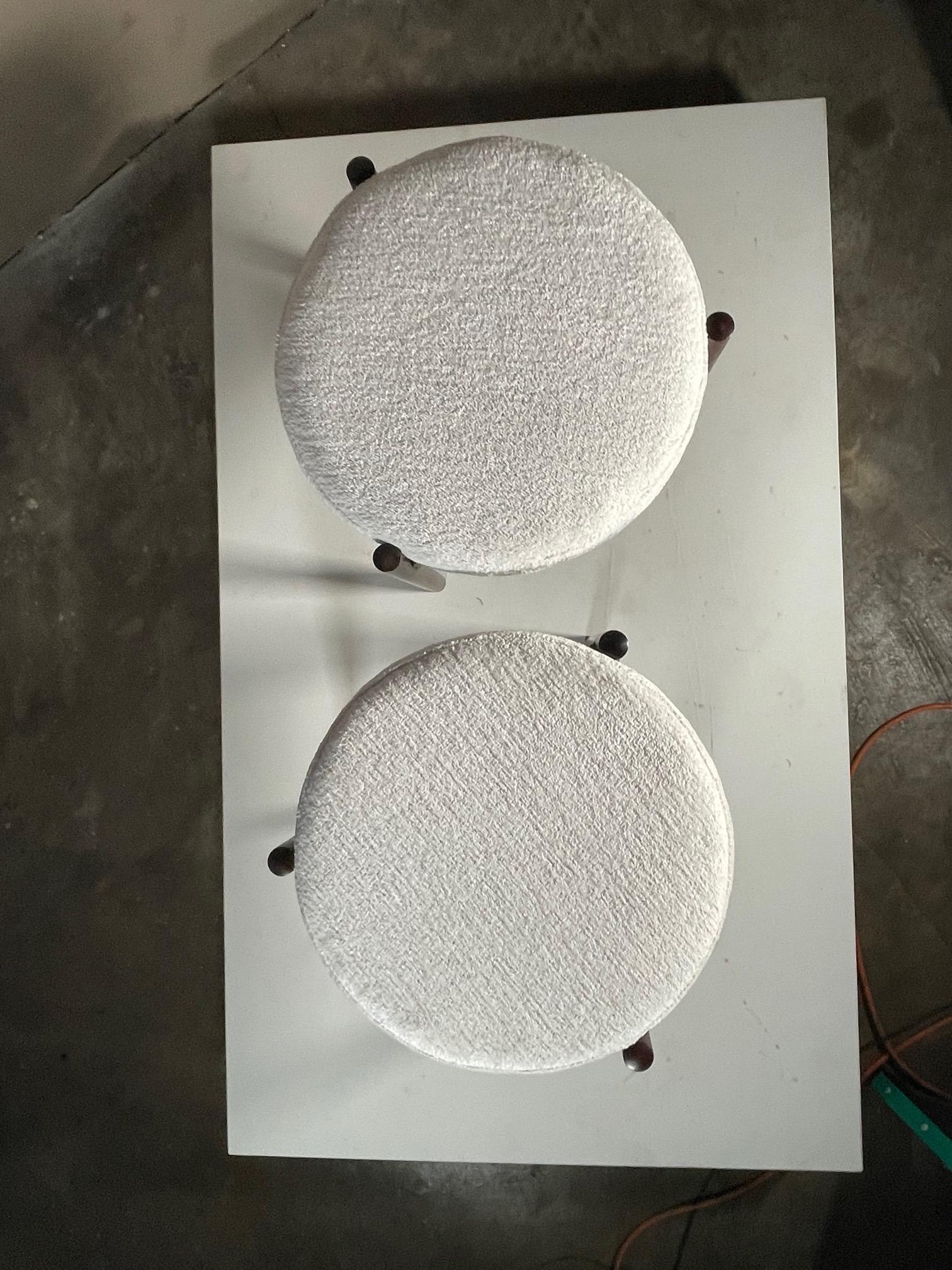 Hugo Frandsen Rosewood Ottomans for Spottrup, Denmark, 1960's 4