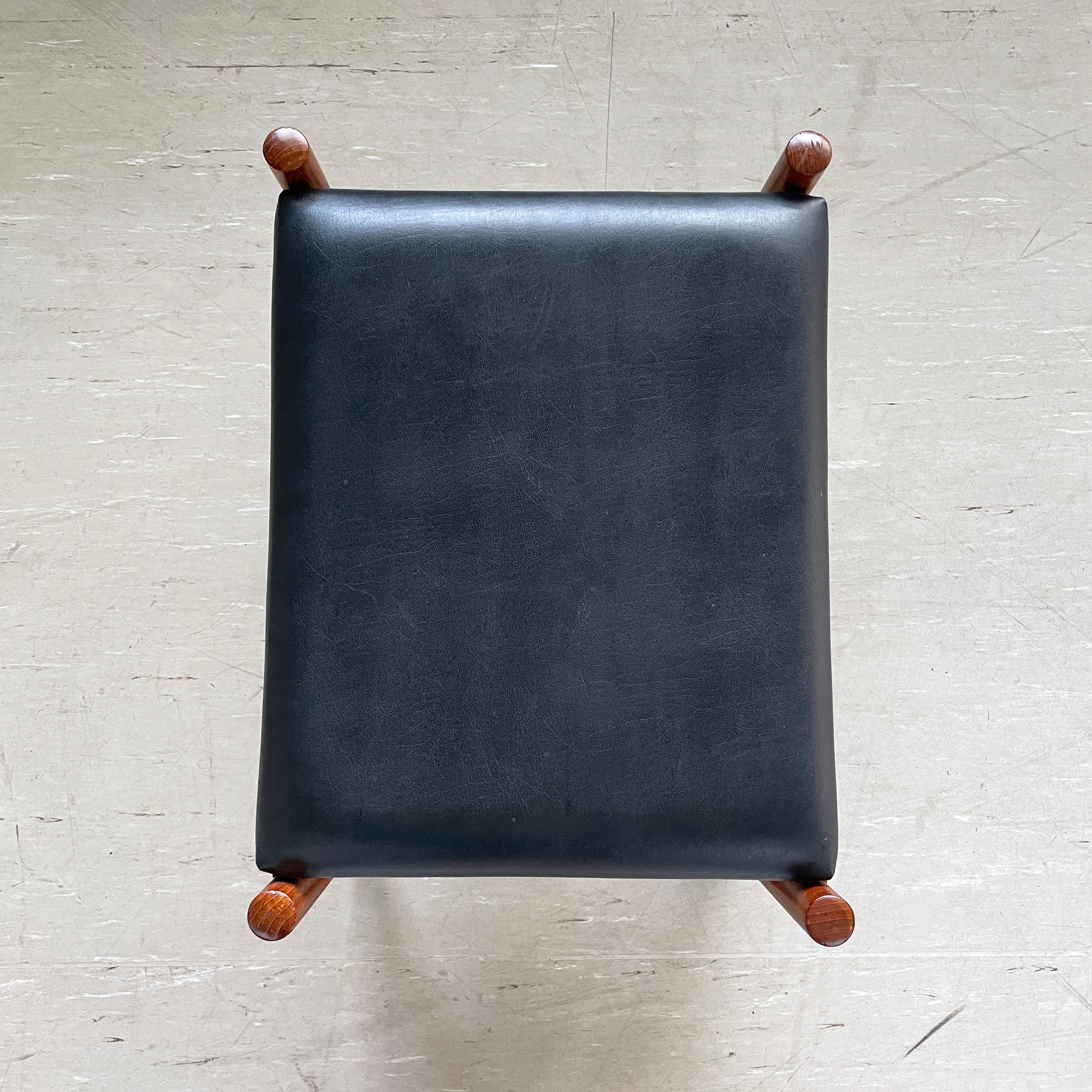 Pouf en teck Hugo Frandsen - Spottrup Stolefabrik, Danemark en vente 3