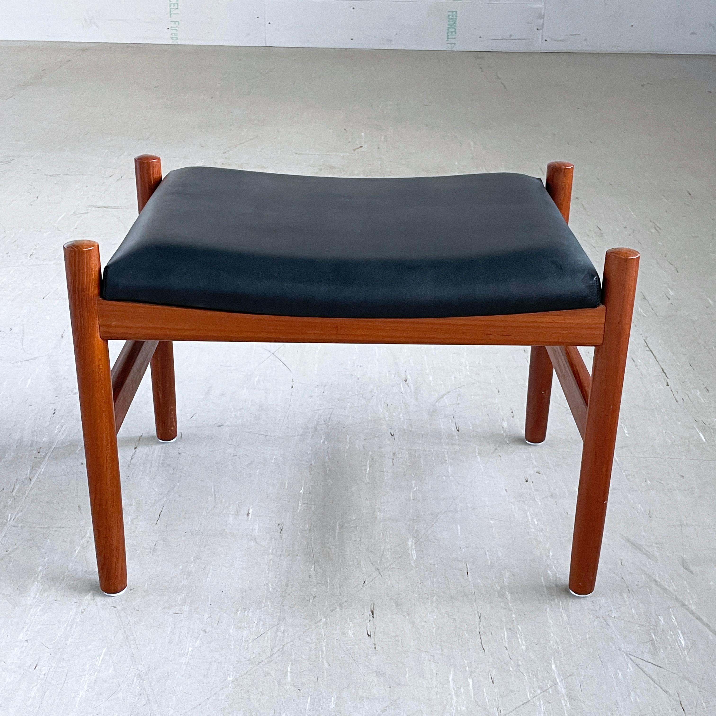 Pouf en teck Hugo Frandsen - Spottrup Stolefabrik, Danemark en vente 5