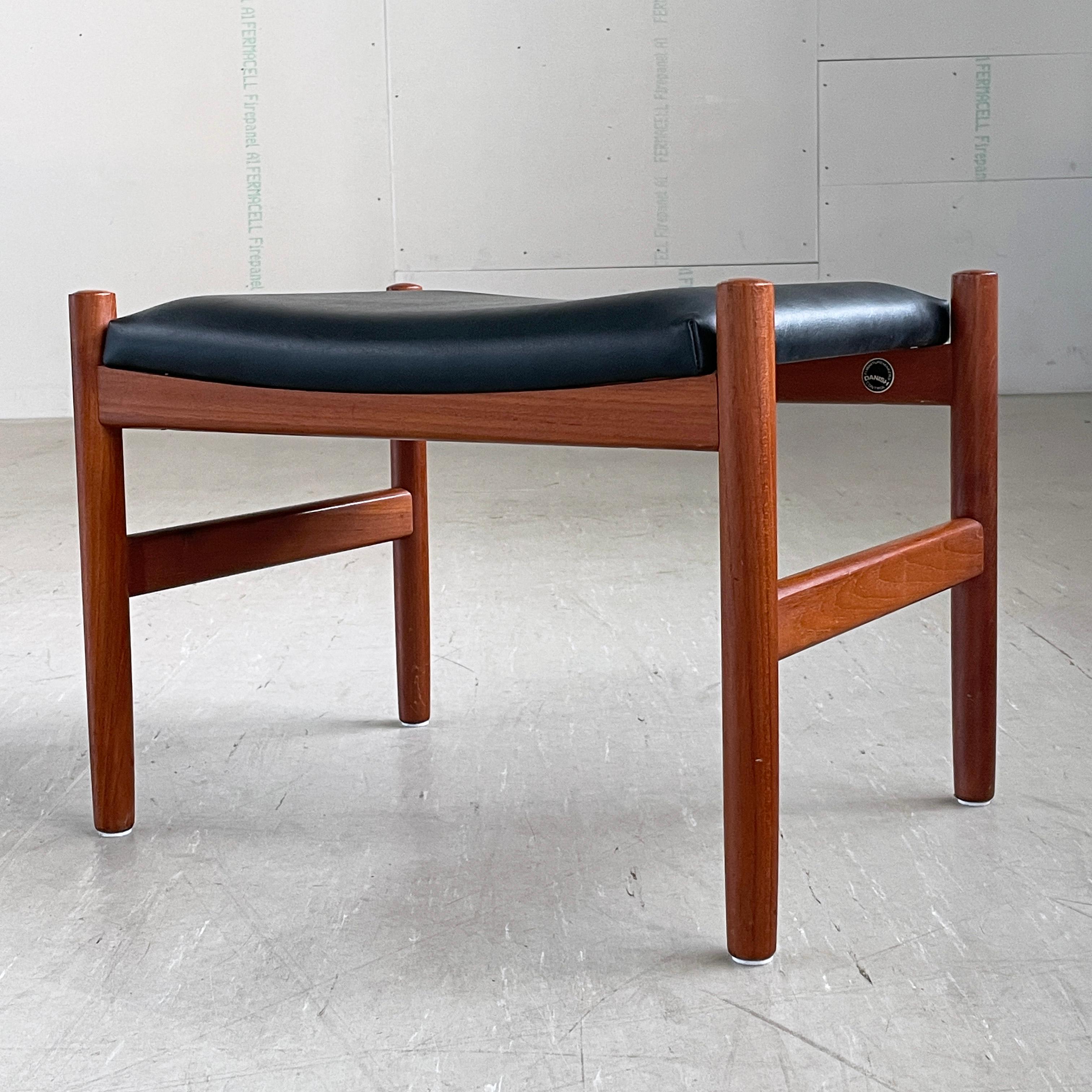 Pouf en teck Hugo Frandsen - Spottrup Stolefabrik, Danemark en vente 6