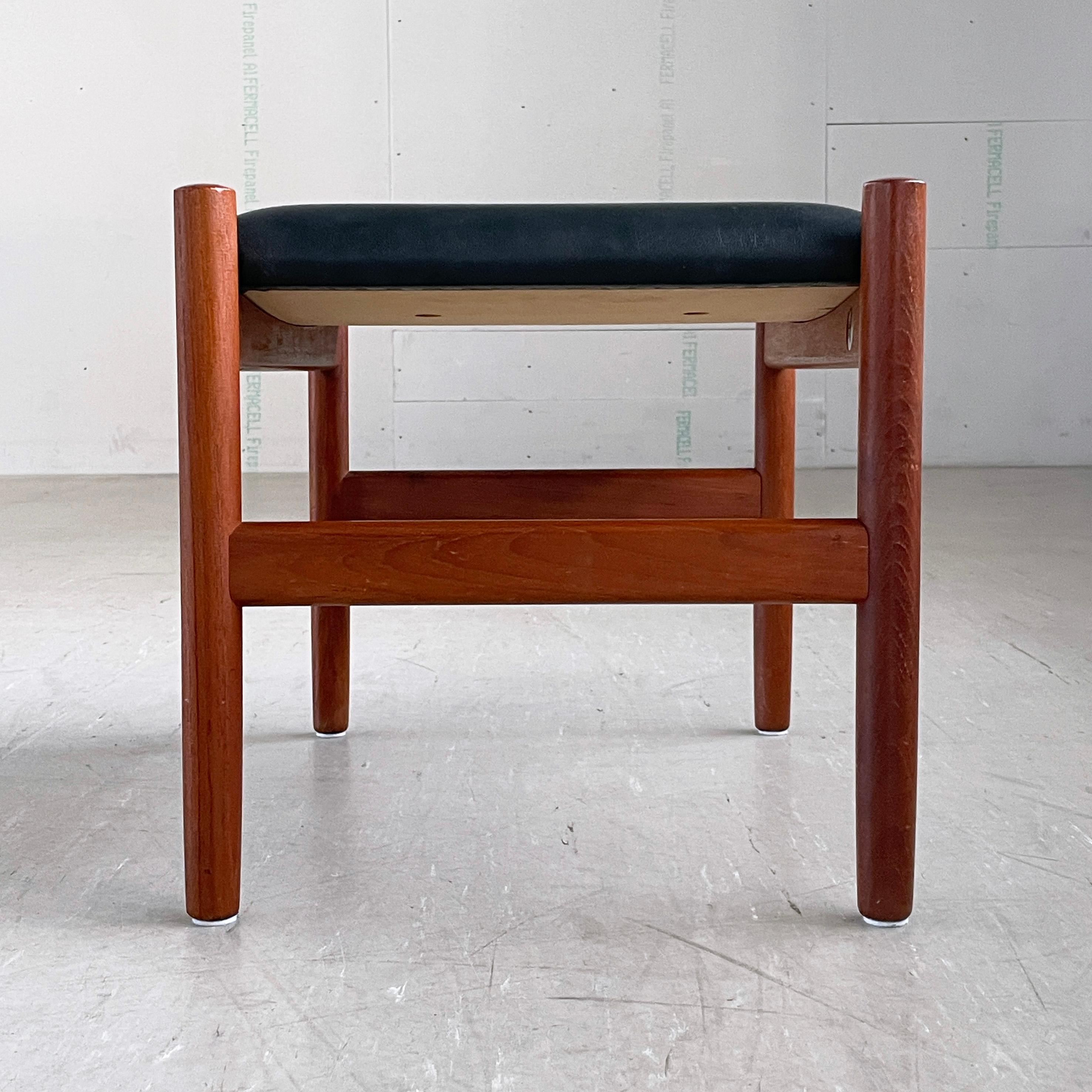 Pouf en teck Hugo Frandsen - Spottrup Stolefabrik, Danemark en vente 8
