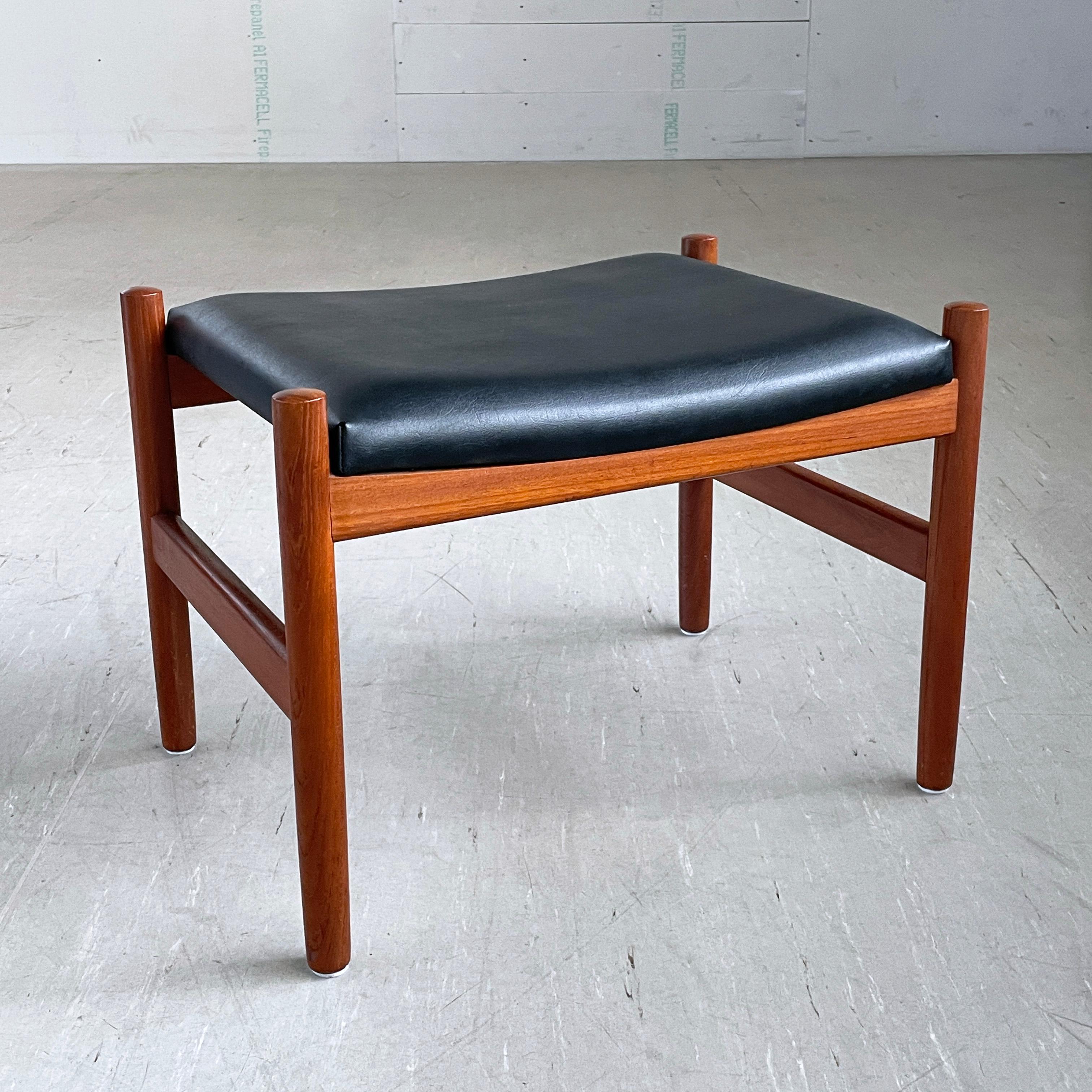 Pouf en teck Hugo Frandsen - Spottrup Stolefabrik, Danemark en vente 1