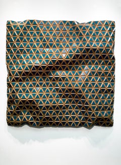 Flexible Rigids - Venezuelan Sea, carved wood sculptural wall, parametric design