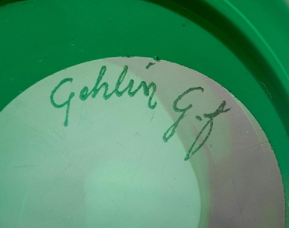 Hugo Gehlin für Gullaskruf, Schweden, fünf kleine Kunstglasschalen. Ca. 1960er Jahre im Angebot 2