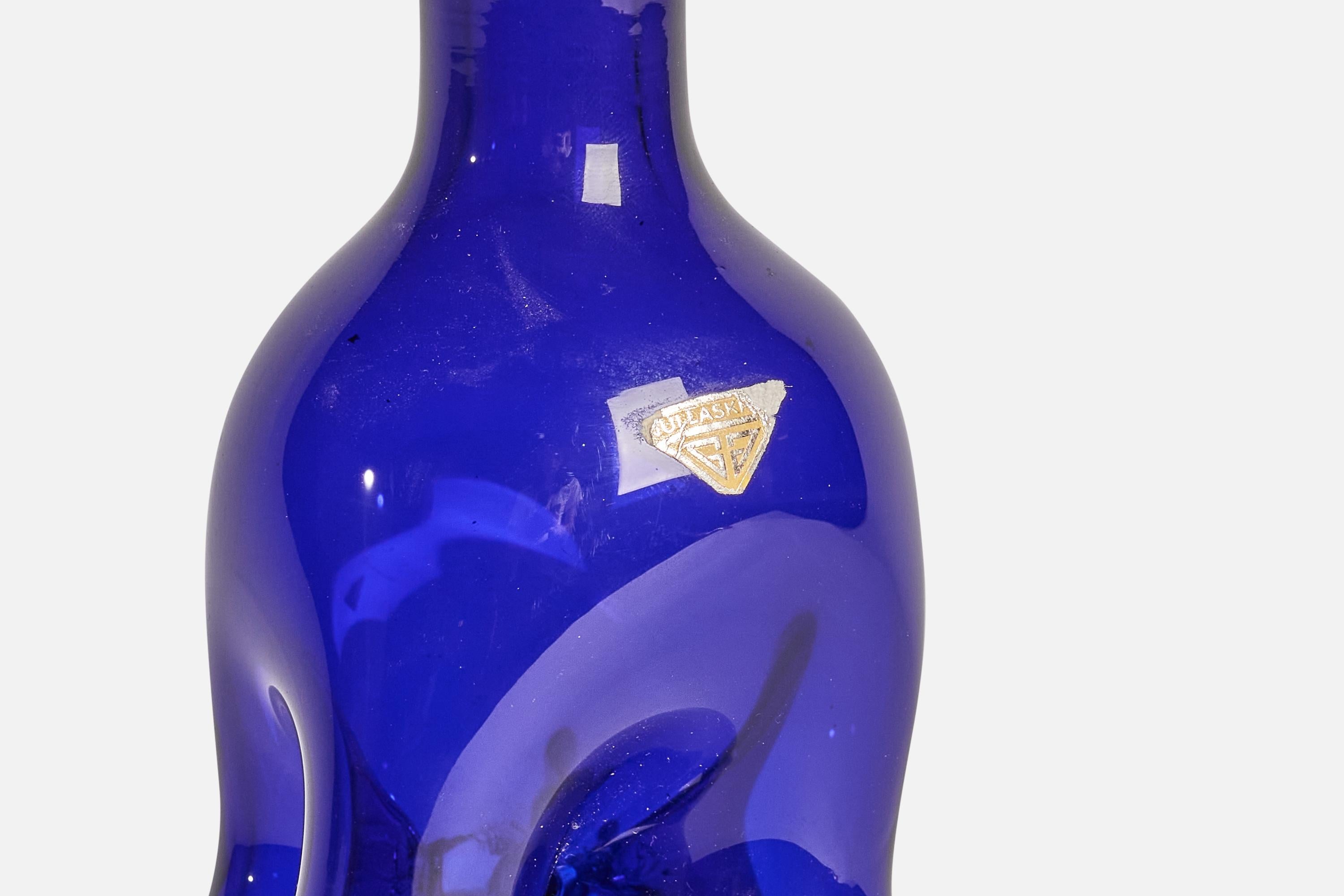 Mid-20th Century Hugo Gehlin, Freeform Vase, Glass, Sweden, 1940s For Sale