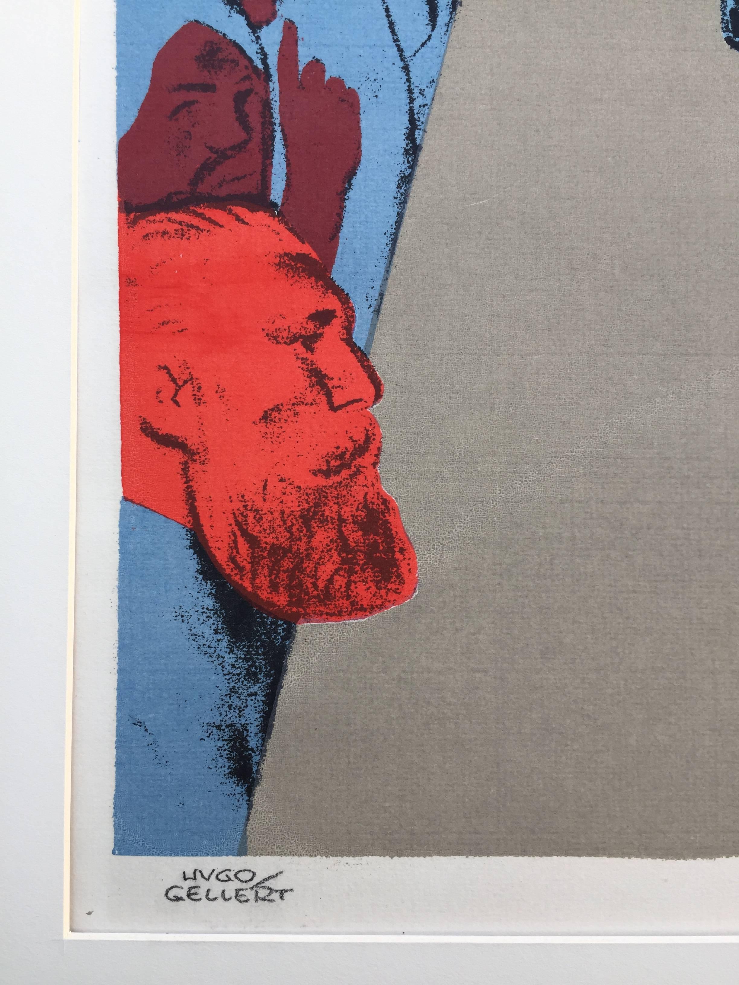FREE MAN'S DUTIES, No 4 - American Modern Print by Hugo Gellert