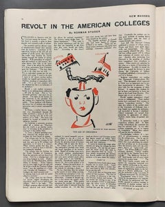 "New Masses" Vol 1, No 1, May 1926,  Actual Magazine, VG Condition Hugo Gellert