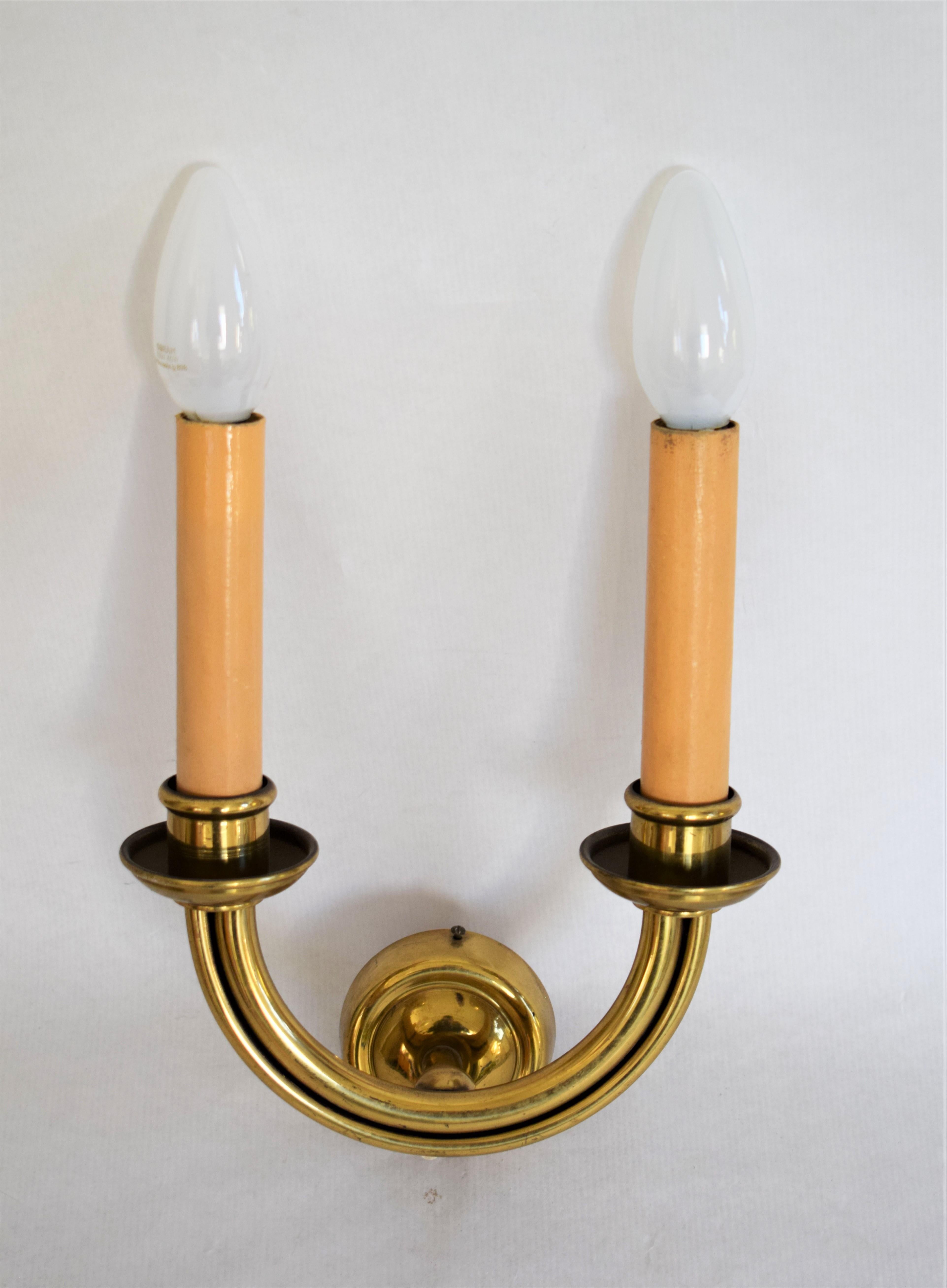 Austrian Hugo Gorge: 2 wall lights 1930s For Sale