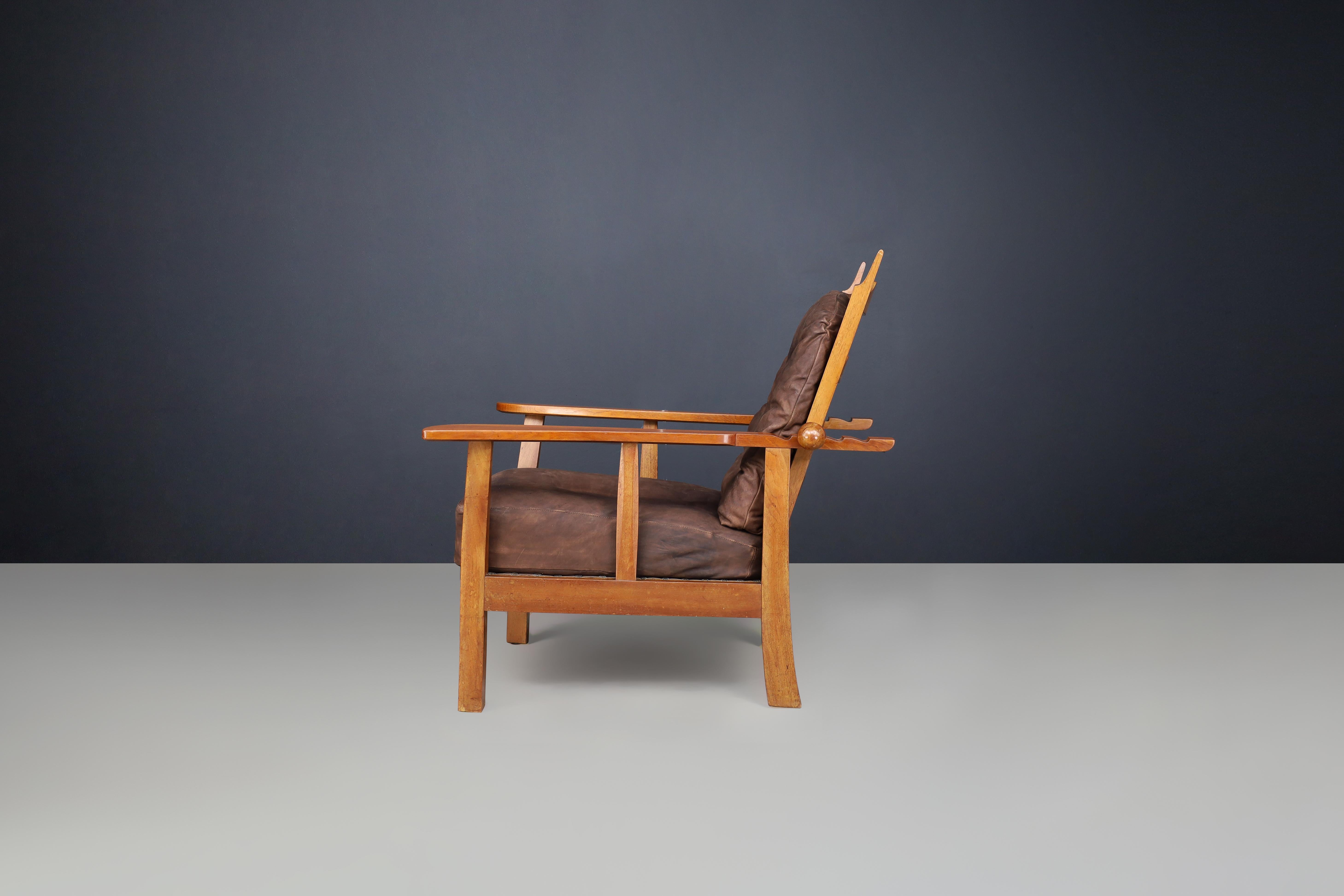 HUGO GORGE, ARMCHAIR CANADIAN POUR LORENZ AND REICHE, AUSTRIA années 1920   en vente 1