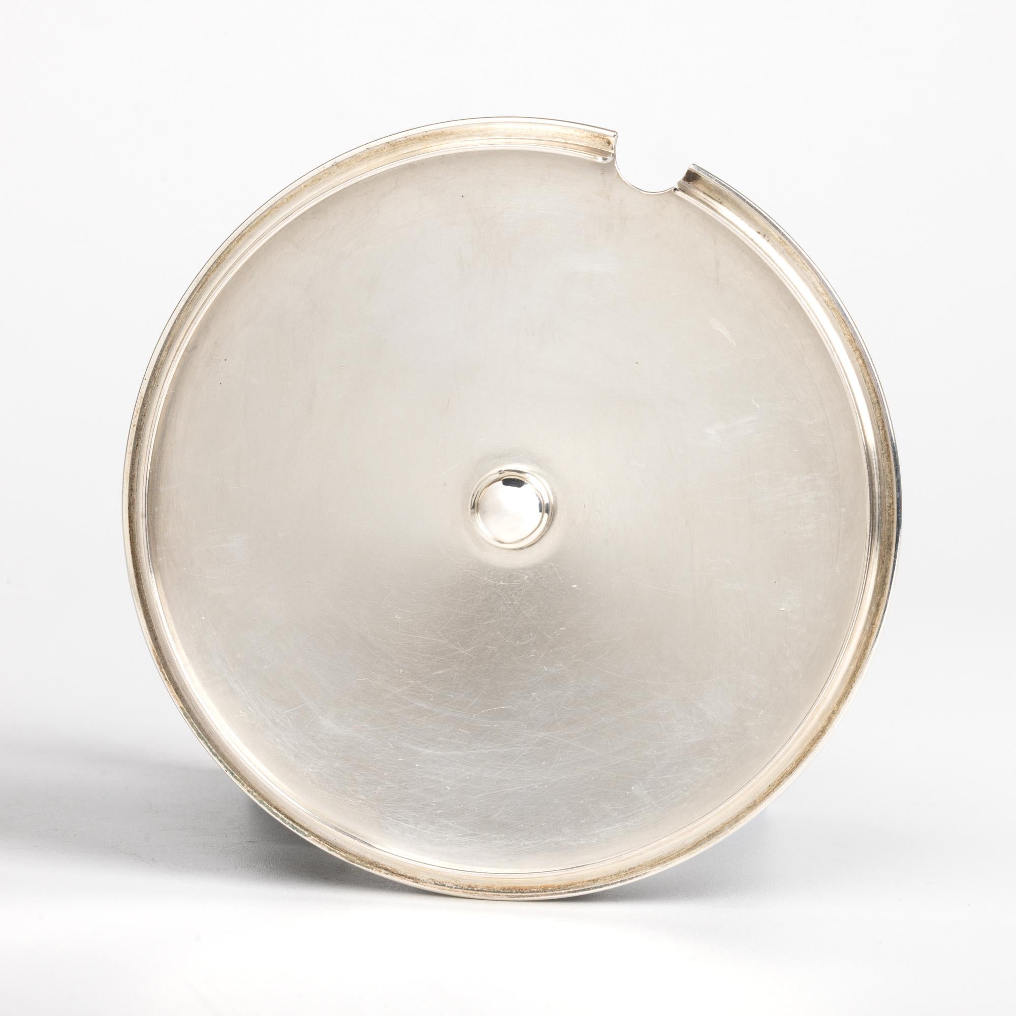 Zuccheriera con coperchio in argento di Hugo Grün & Co. in vendita 4