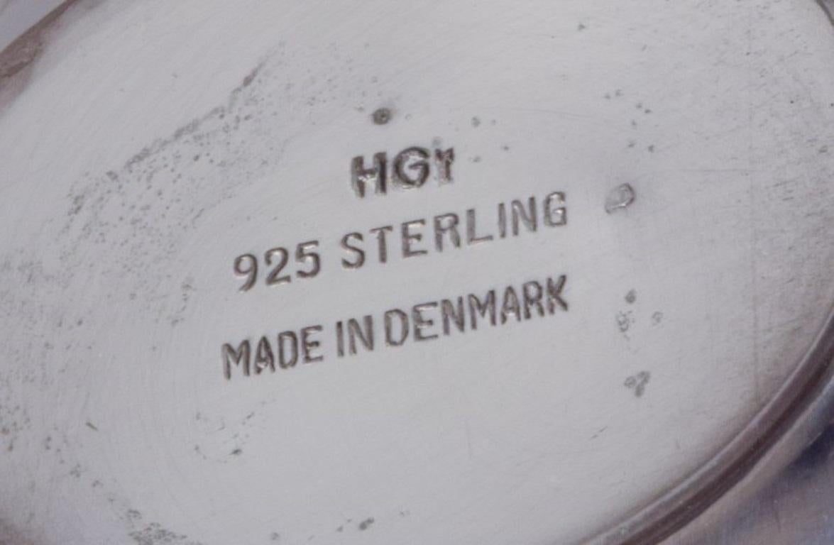Hugo Grün, Danish silversmith. Modernist pitcher in sterling silver. For Sale 1