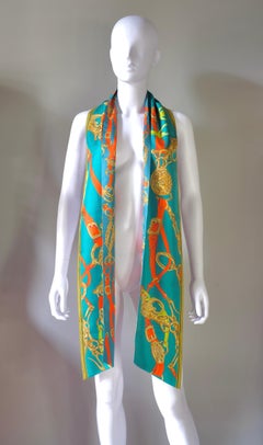 Hugo Grygkar Vintage HERMÈS Maxy Twilly Silk Scarf 'Brides de Gala'