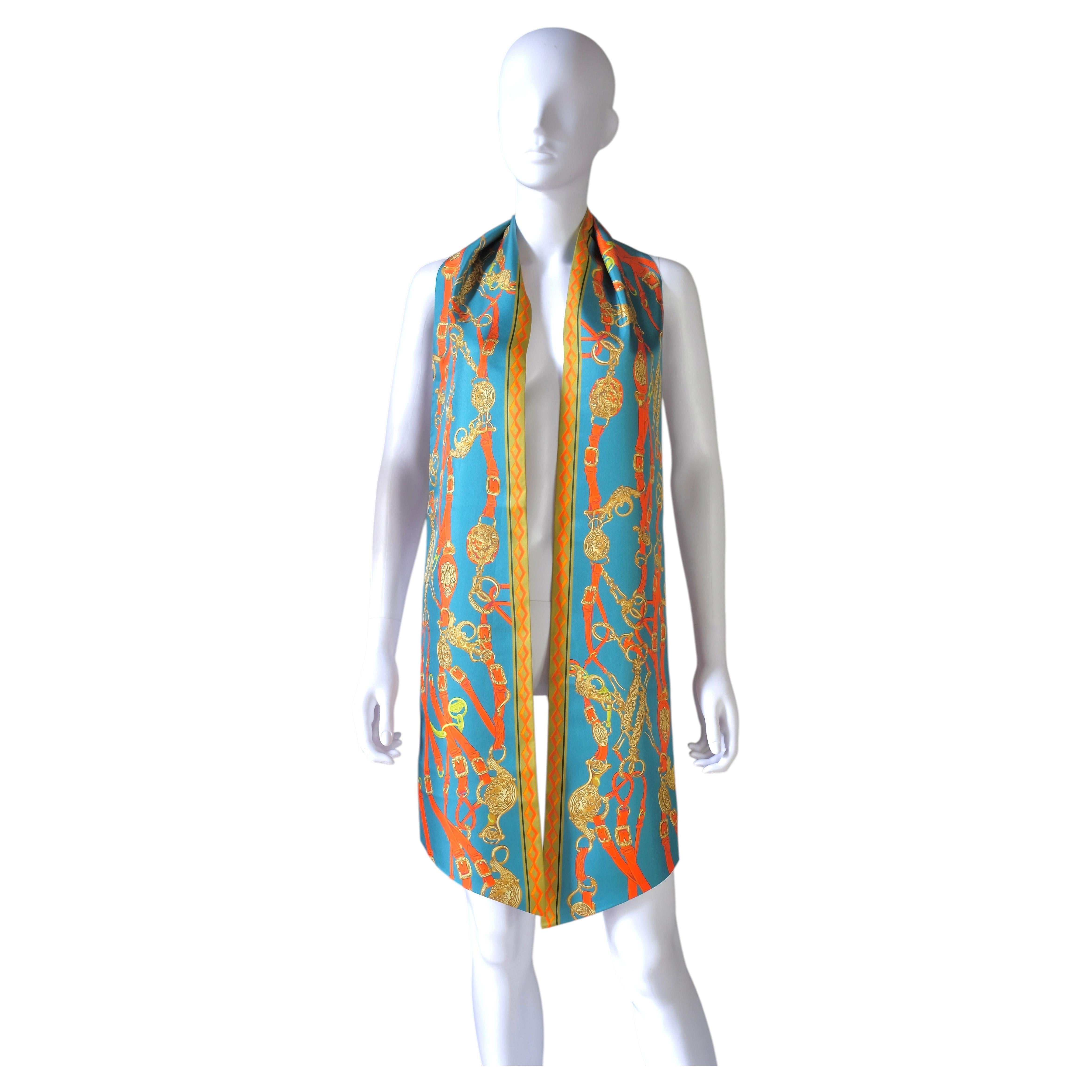 Hugo Grygkar Vintage HERMÈS Maxy Twilly Silk Scarf 'Brides de Gala'