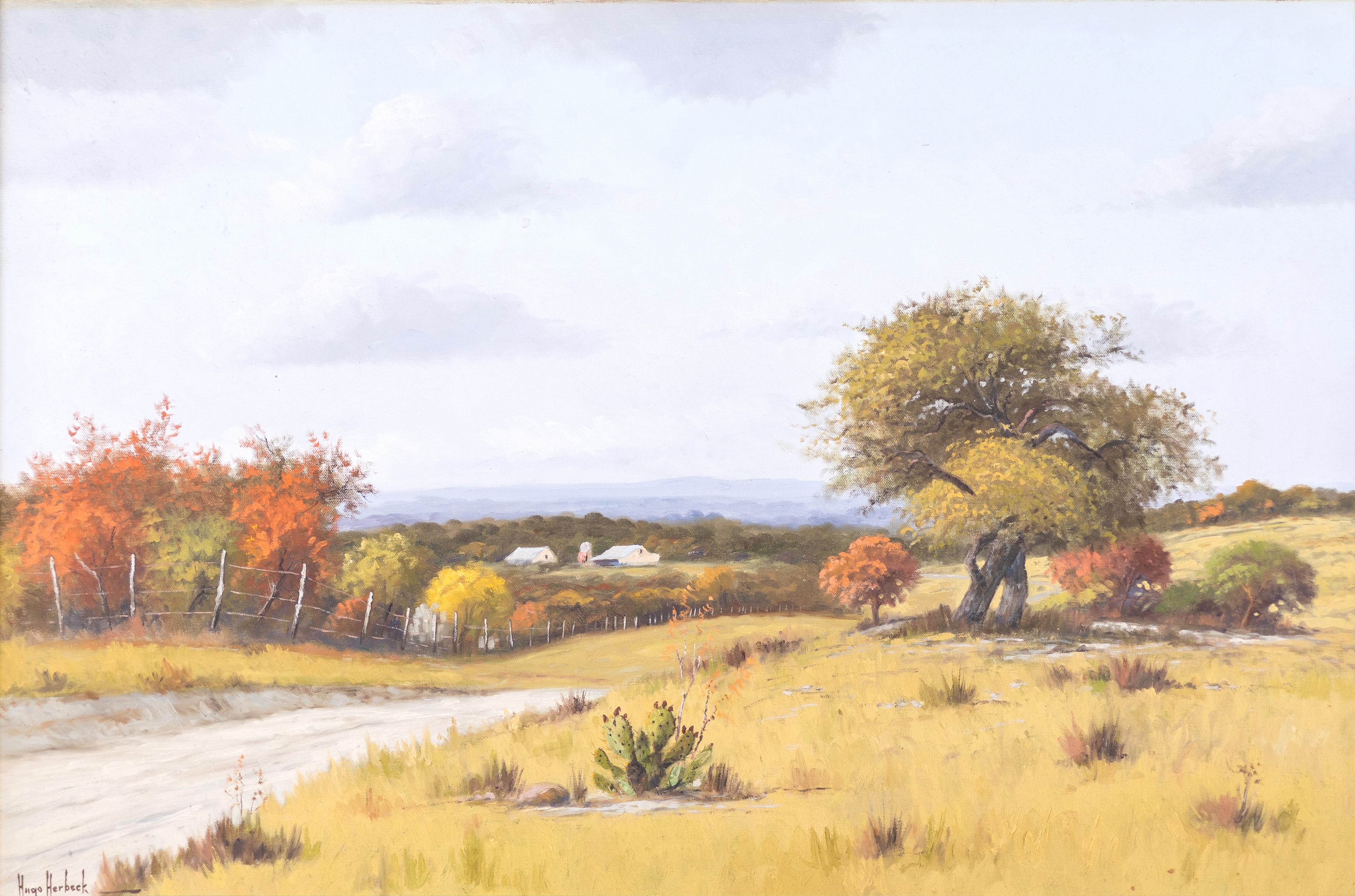 Hugo Herbeck Landscape Painting - "Fall Landscape"