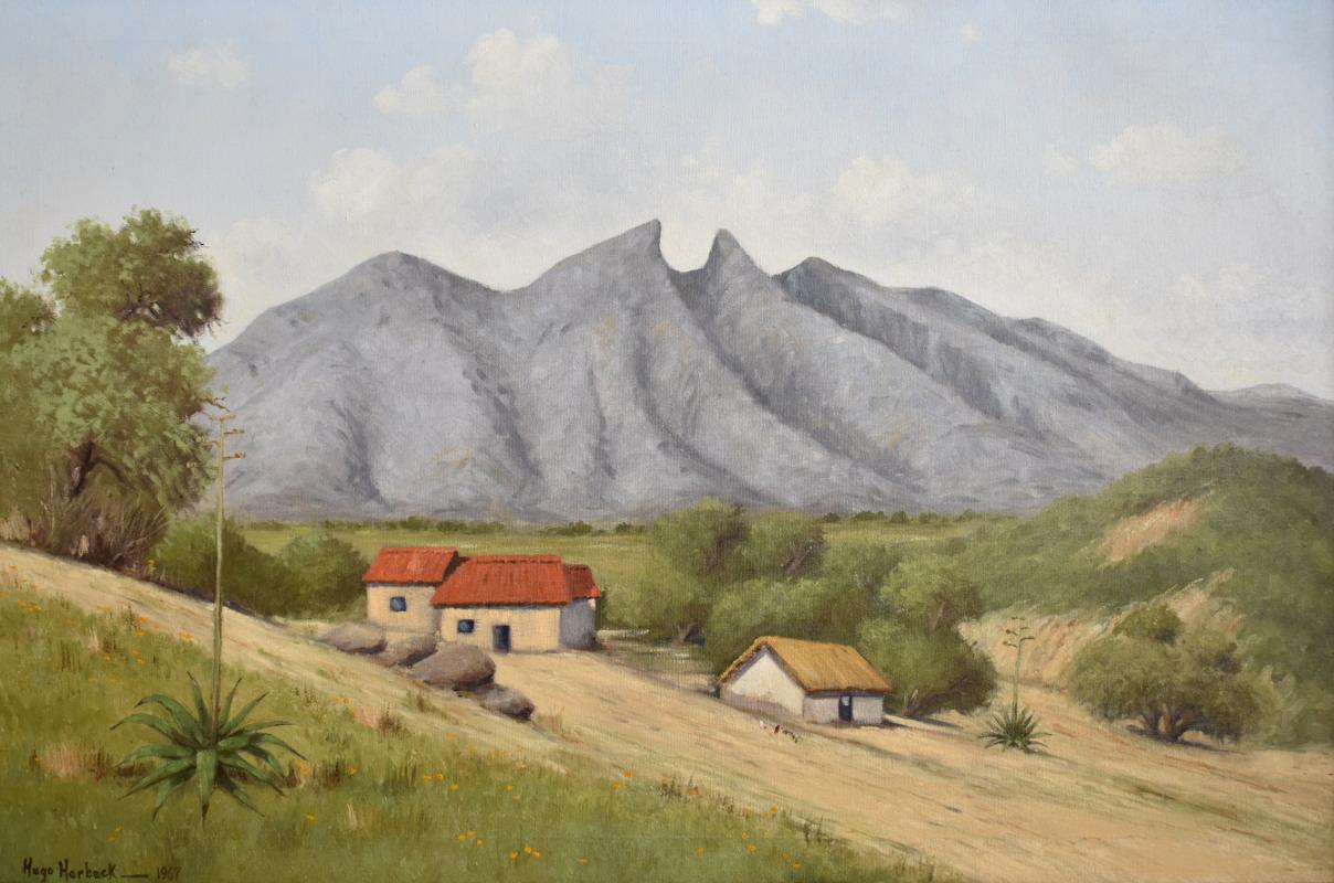 Hugo Herbeck Landscape Painting - "Saddle Mountain"  Mexico