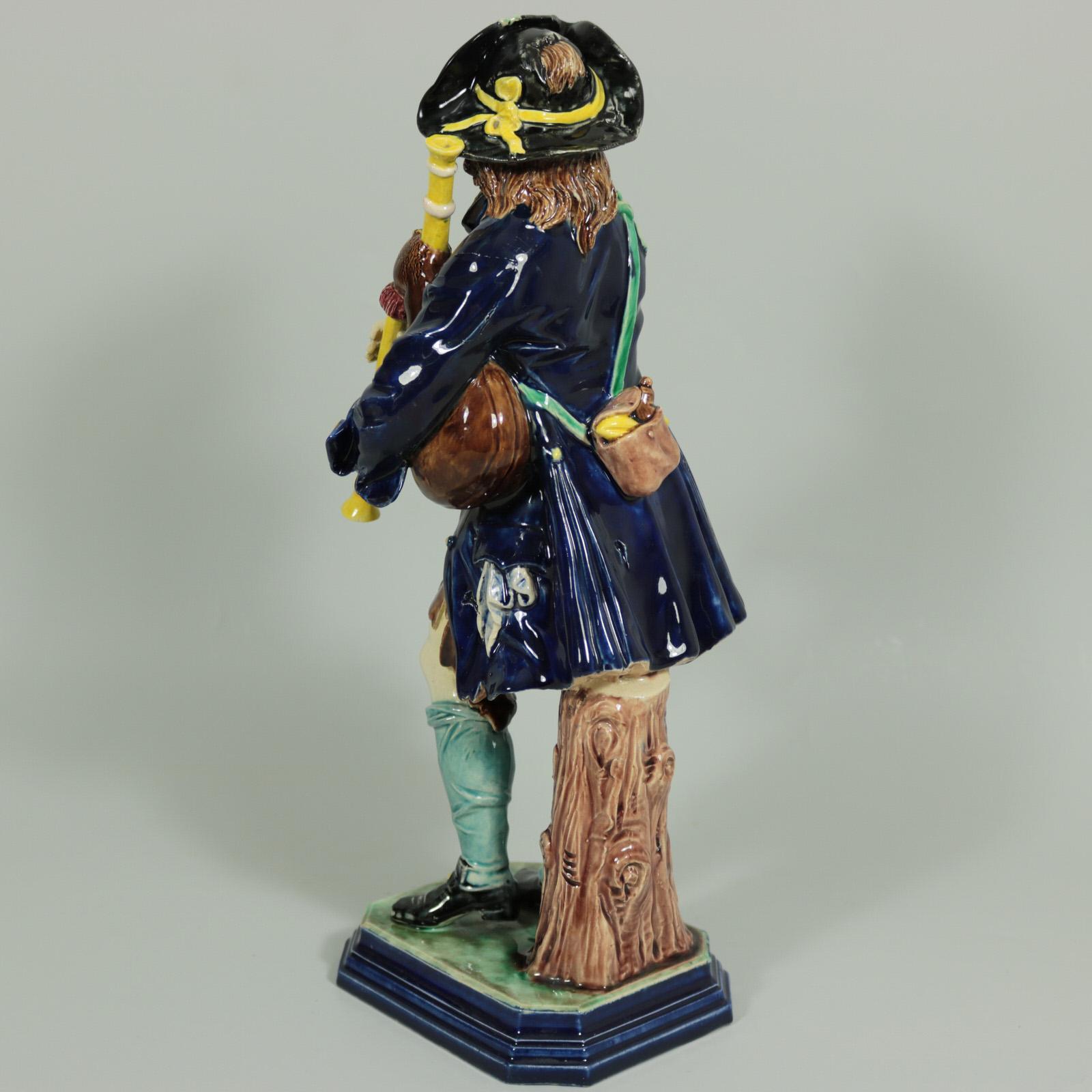 Victorian Hugo Lonitz Figure of a Bagpiper
