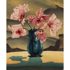 Hugo Noske (1886-1960) - Holzschnitt des frühen 20. Jahrhunderts, Fransentulpen