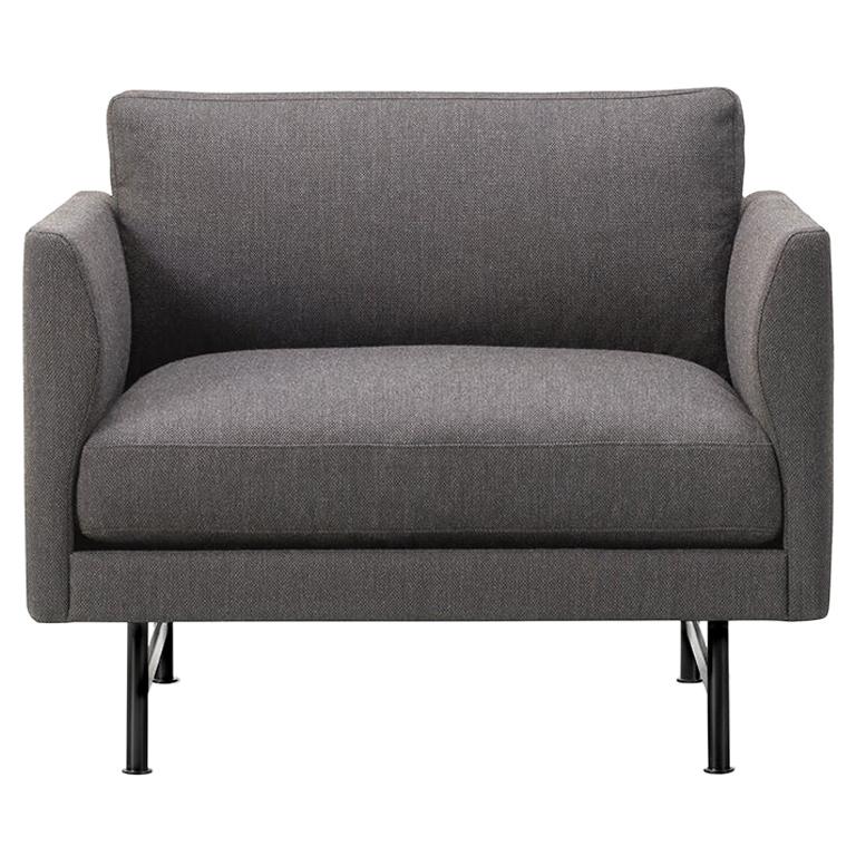 Hugo Passos Calmo Lounge Chair 80, Metal Base For Sale