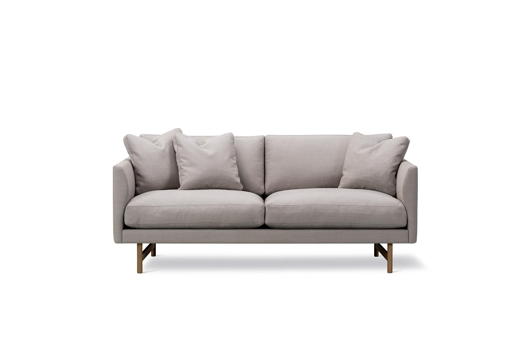 Mid-Century Modern Hugo Passos Calmo Sofa 80 – 2-seater – Metal Base For Sale