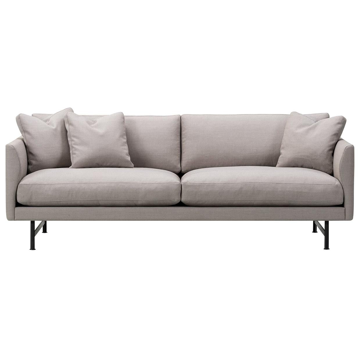 Hugo Passos Calmo Sofa 80, 3-Seater, Chaise, Metal Base For Sale