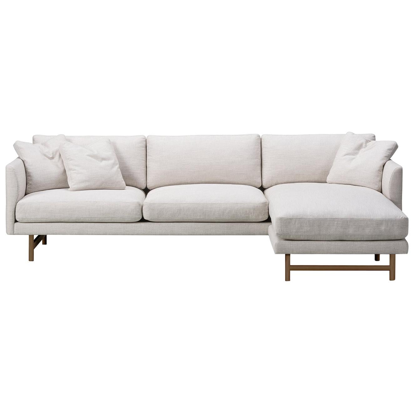 Hugo Passos Calmo Divano 80, 3 posti, Chaise, Base Wood