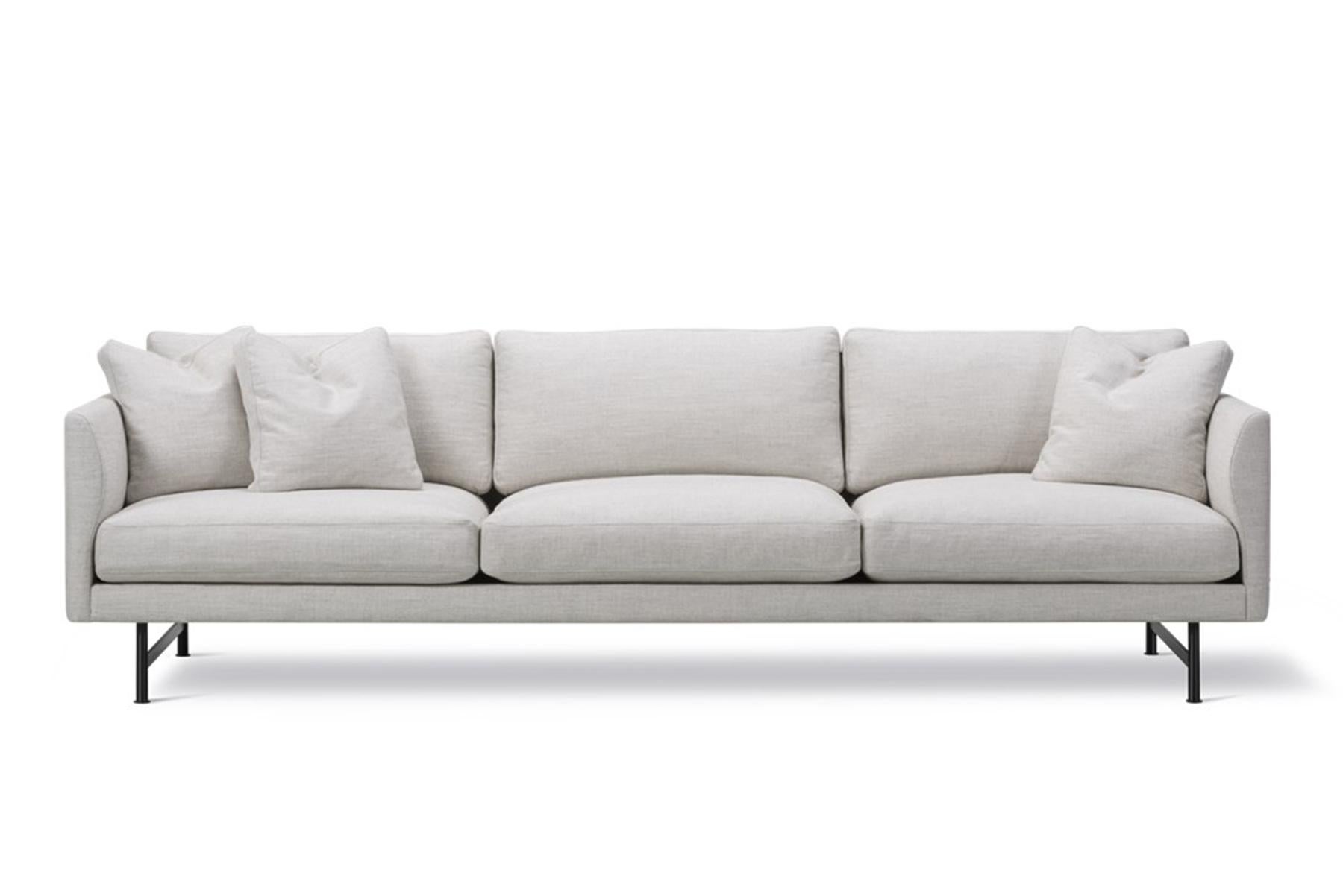 Mid-Century Modern Hugo Passos Calmo Sofa 95 – 3-Seater – Metal Base For Sale