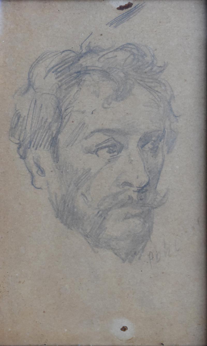 "William Merritt Chase" Portrait by Texas Artist Hugo Pohl