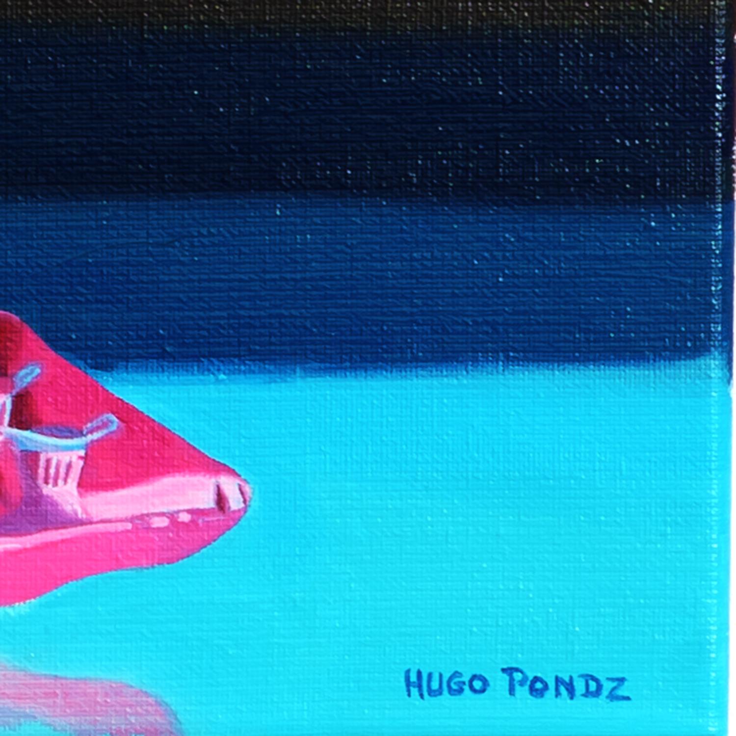 Arte contemporáneo belga de Hugo Pondz - La Pensée du Soir en venta 4