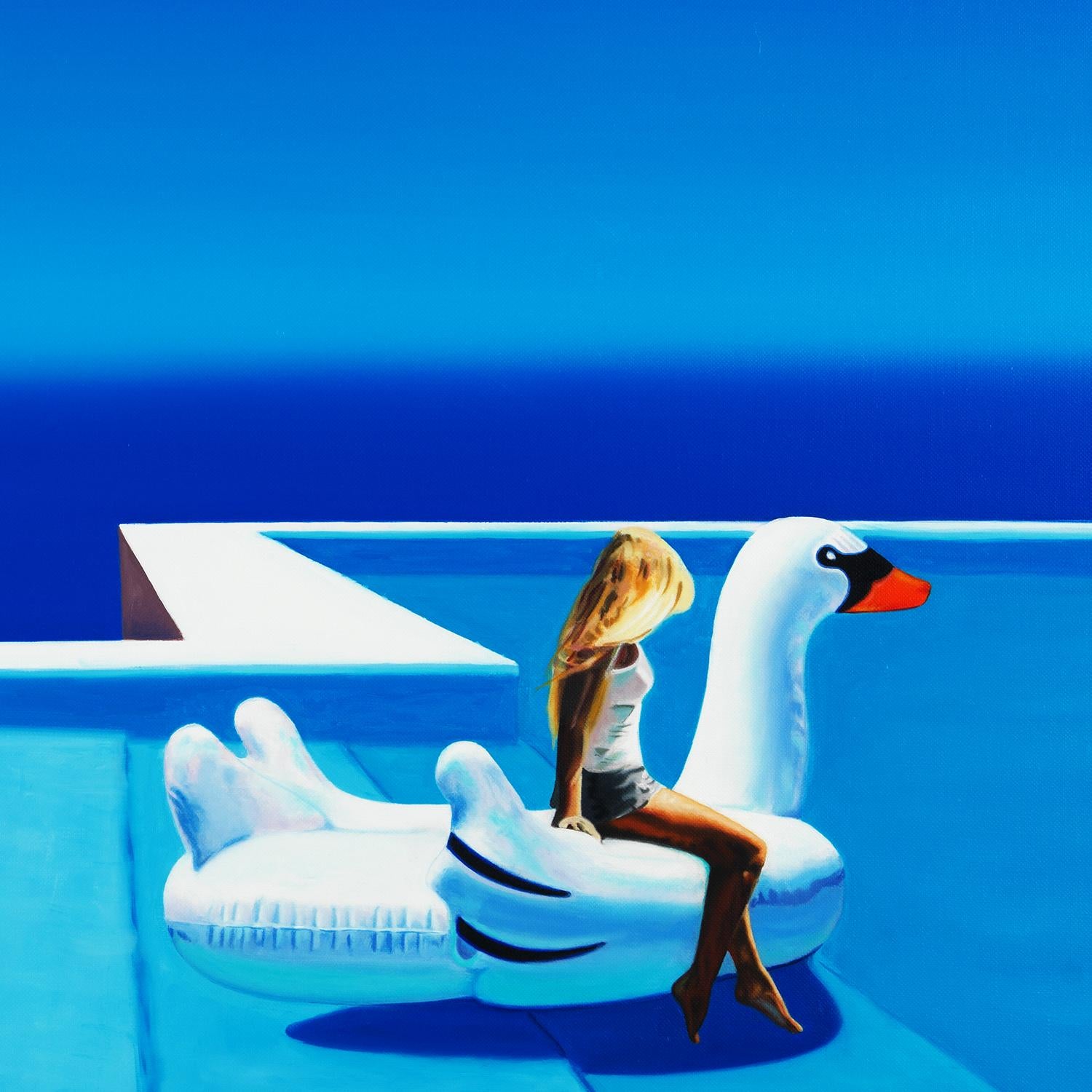 Arte Contemporáneo Belga de Hugo Pondz - Le Confident Gonflable en venta 1