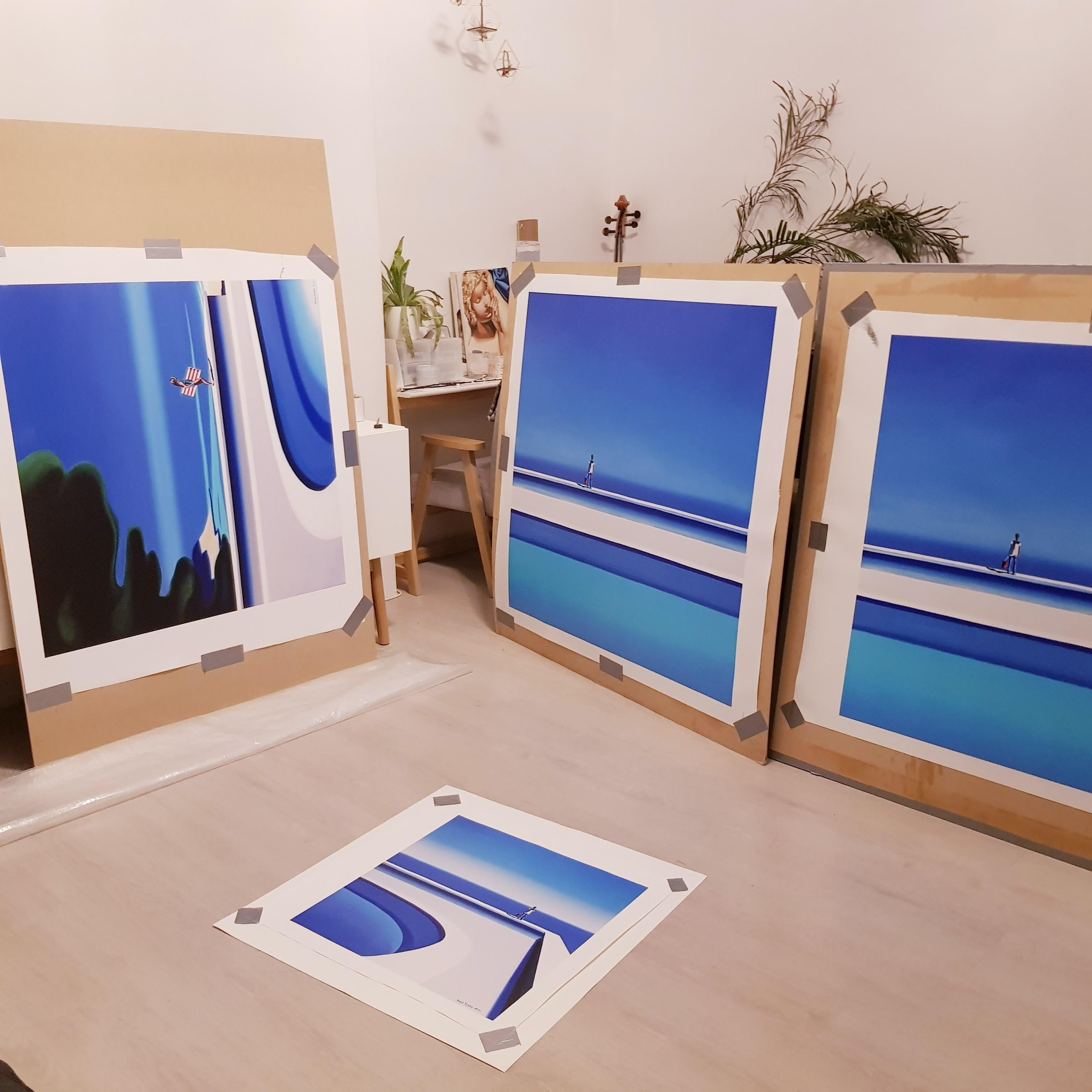 Arte contemporáneo belga de Hugo Pondz - Le Sens du Vent en venta 1
