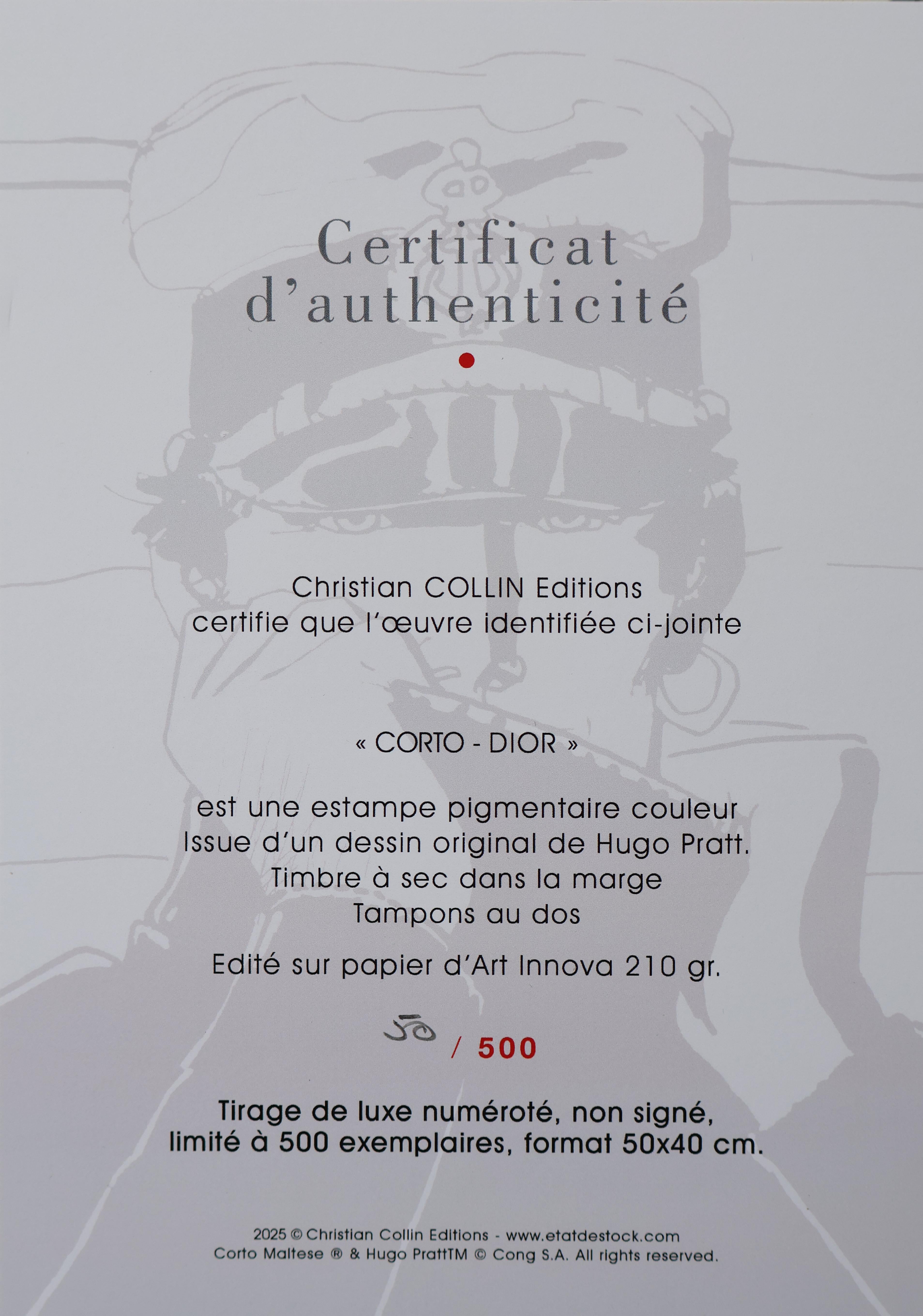 Corto Maltese : DIOR - Original Screenprint Ltd /500 For Sale 4