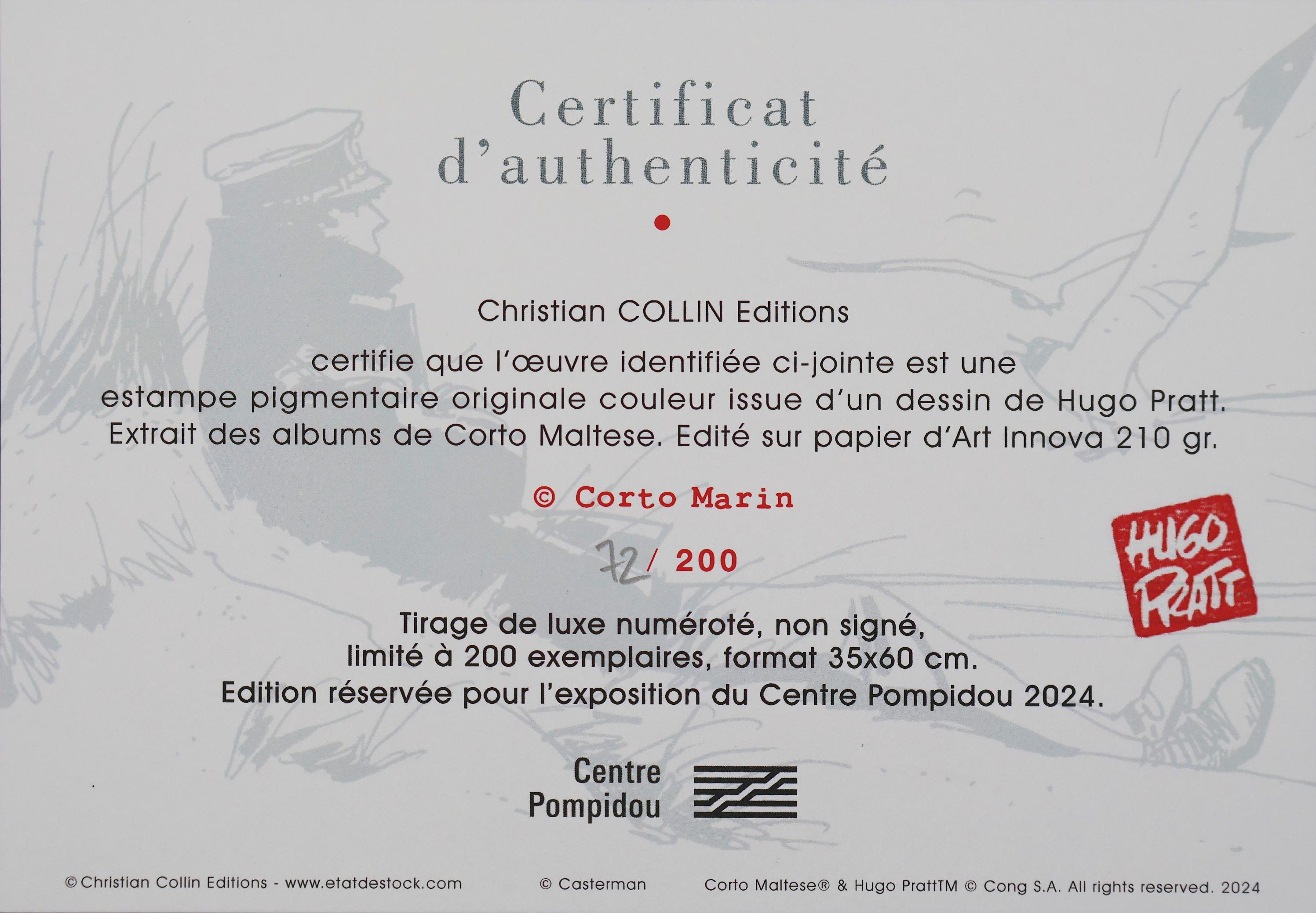 Corto Maltese : On The Beach- Original Screenprint Ltd /200 For Sale 4