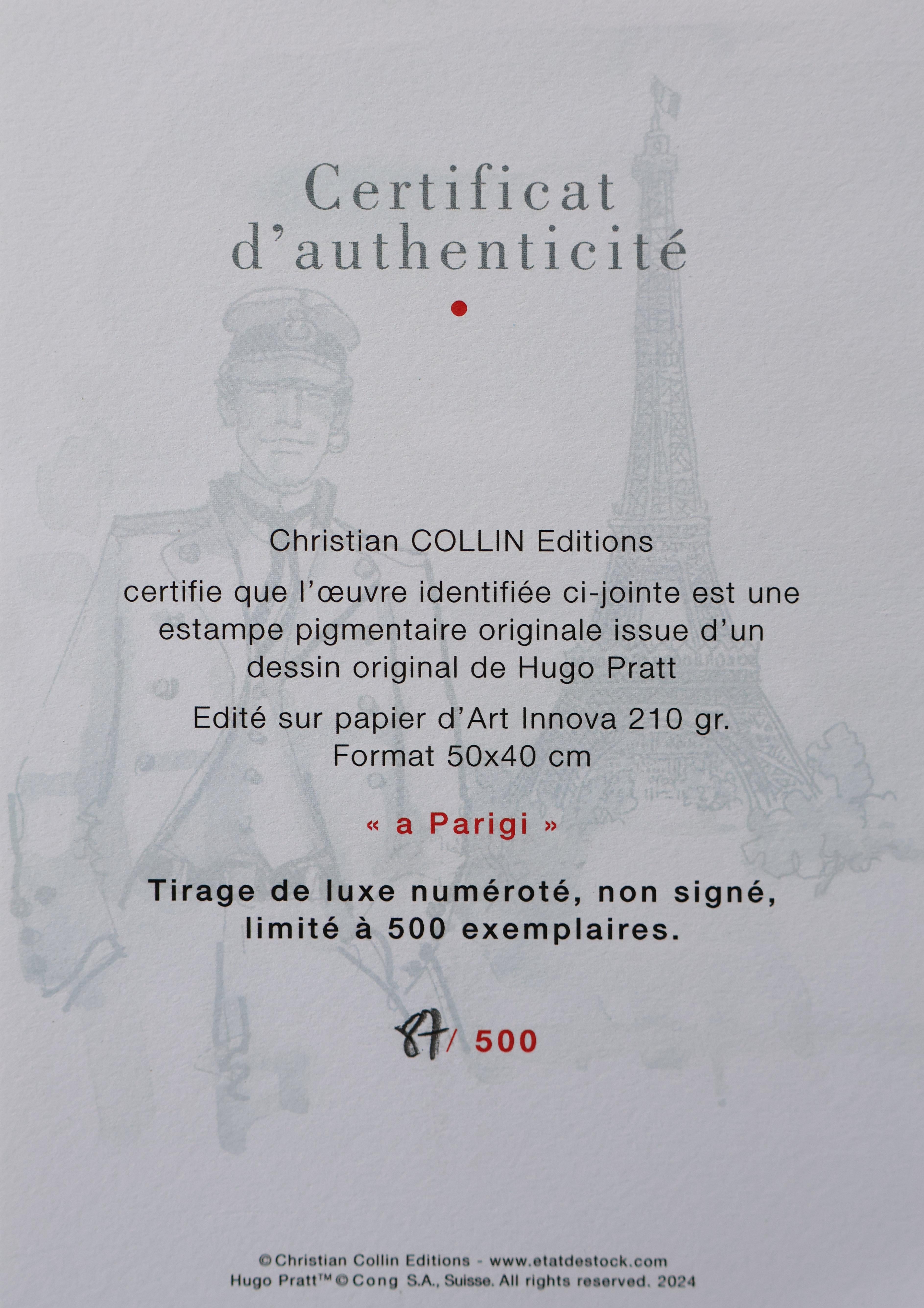 Corto Maltese : PARIS - Original Screenprint Ltd /500 For Sale 6