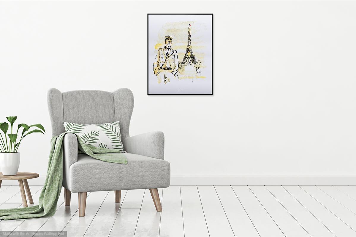 Corto Maltese : PARIS - Original Screenprint Ltd /500 - Print by Hugo PRATT