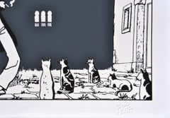 Corto Maltese :  I gatti - Serigrafia originale Ltd /500