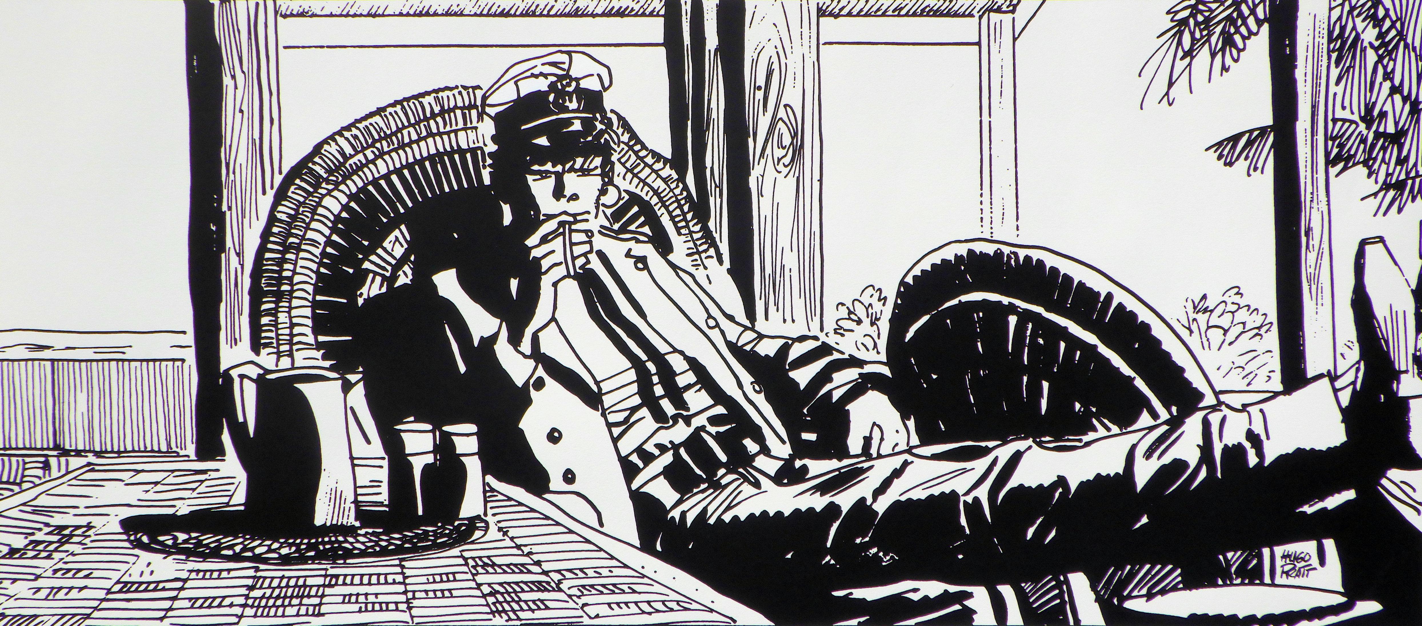 Corto Maltese : TROPICS - Large Original Screenprint Ltd /300 - Print by Hugo PRATT