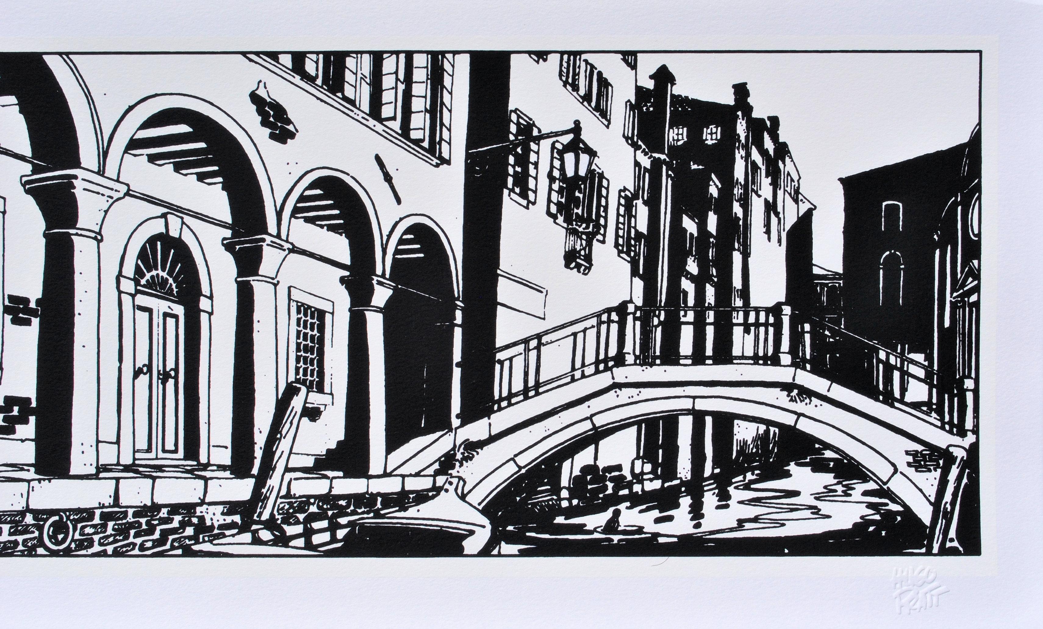 Corto Maltese : Venice by Night- Large Original Screenprint Ltd /300
