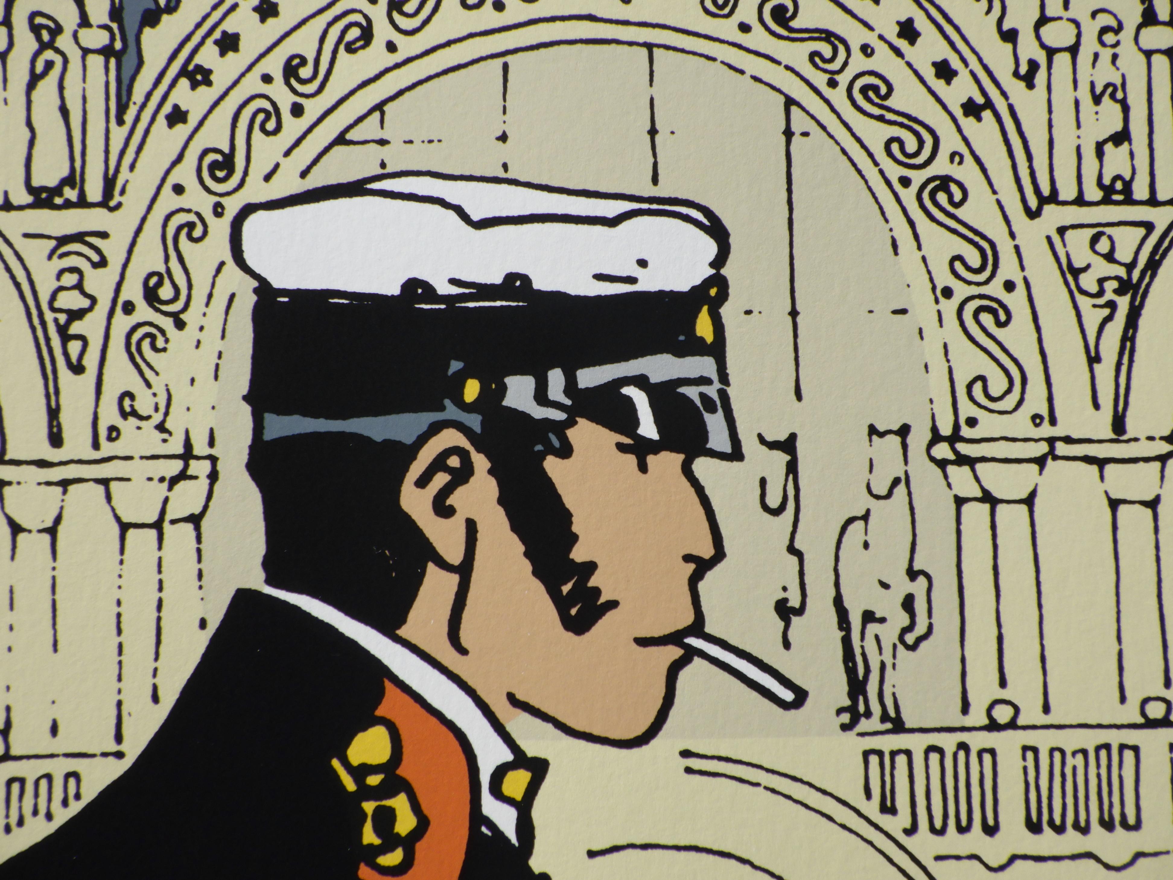 Corto Maltese :  VENICE St Marc's Square - Original Screenprint Ltd /500 im Angebot 1