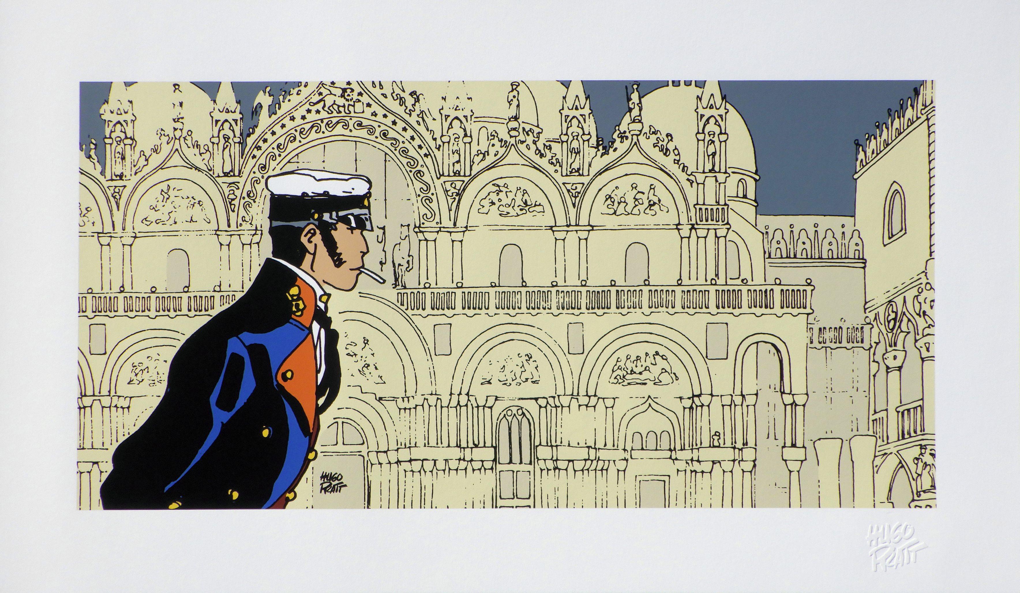 Corto Maltese :  VENICE St Marc
s Square - Original Screenprint Ltd /500