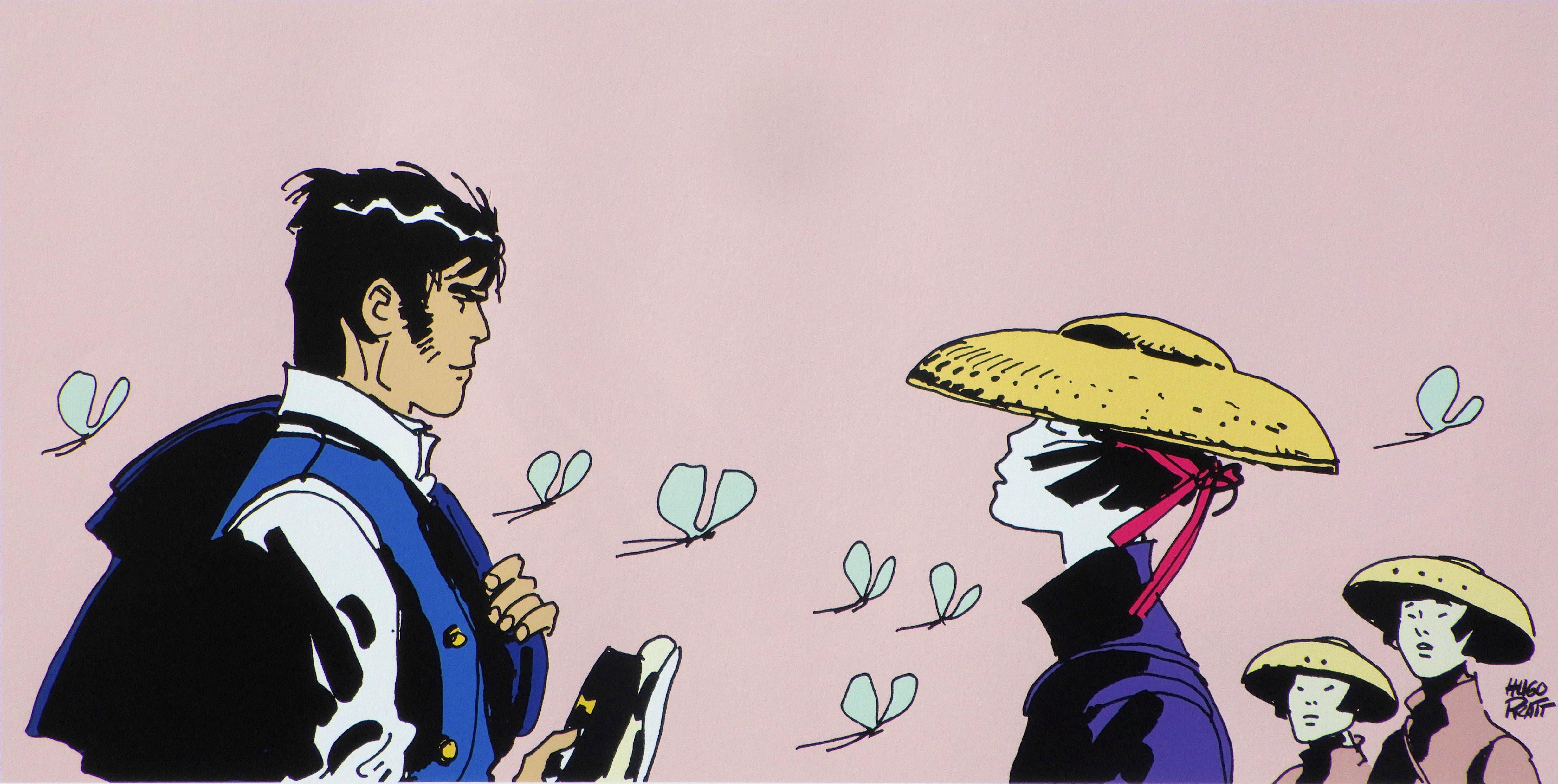 Corto Maltese : Femmes - Sérigraphie originale Ltd /500 - Print de Hugo PRATT