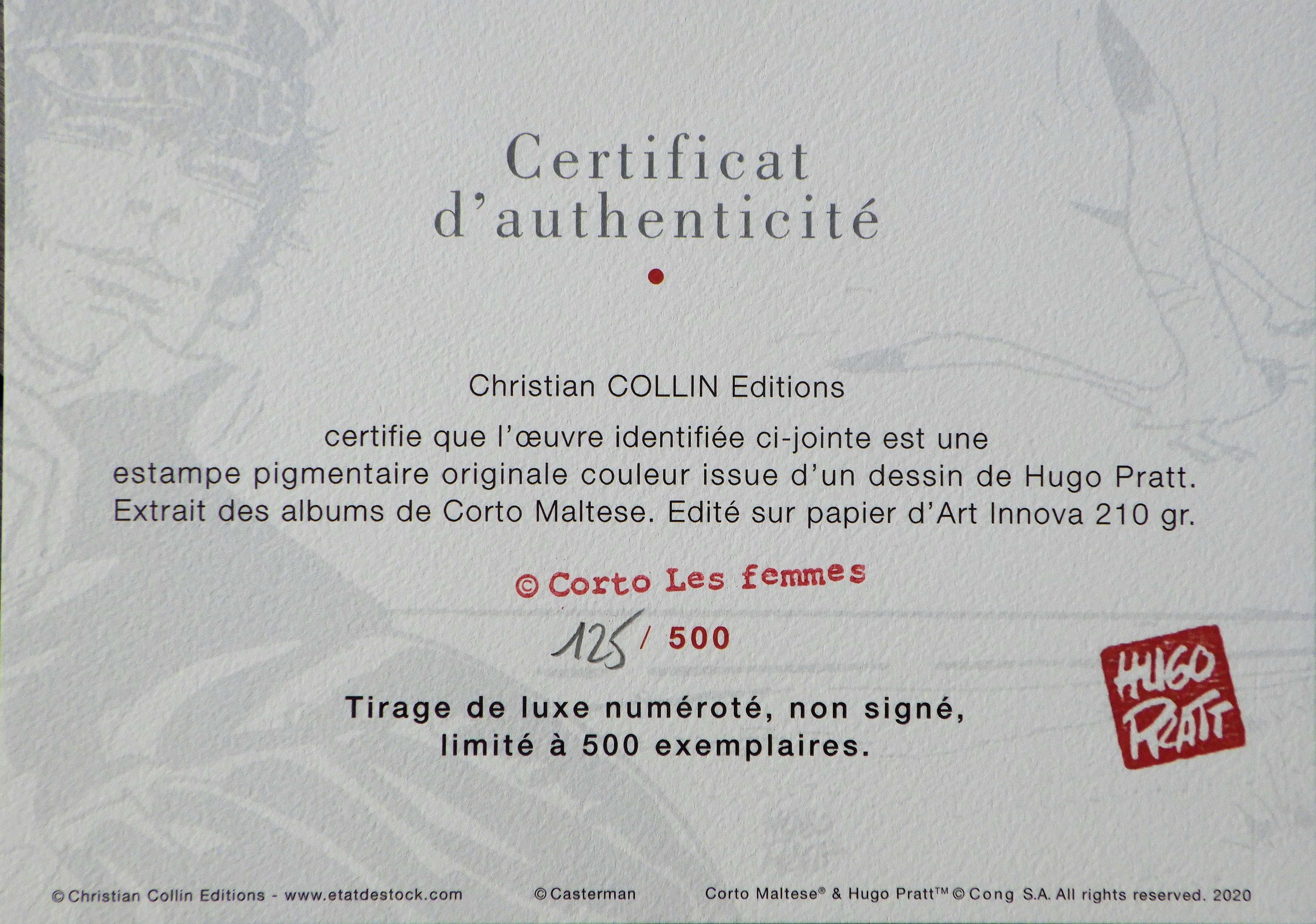 Corto Maltese : Femmes - Sérigraphie originale Ltd /500 en vente 3