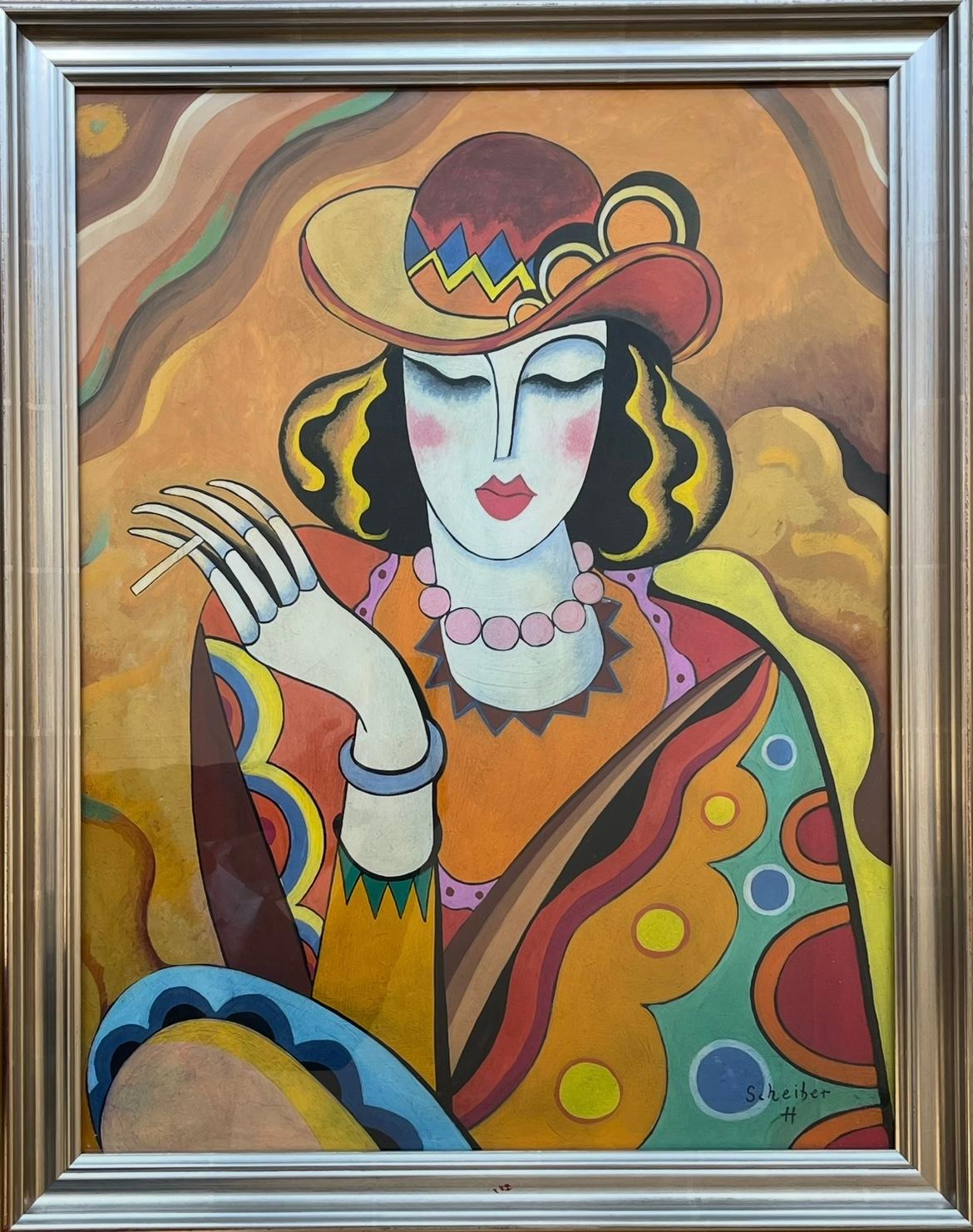"Donna con sigaretta", Hugo Scheiber (1873-1950)