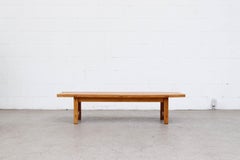 Hugo Svensson Oak Slat Bench for Bjärnums Möbelfabriker
