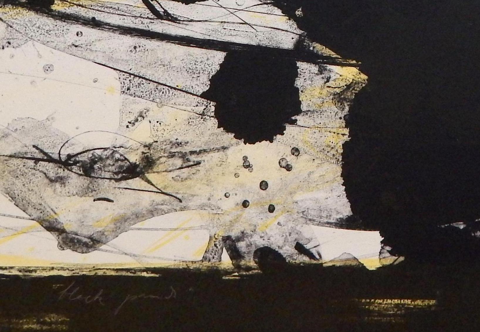 Hugo Weber Original Abstract Color Lithograph Titled 