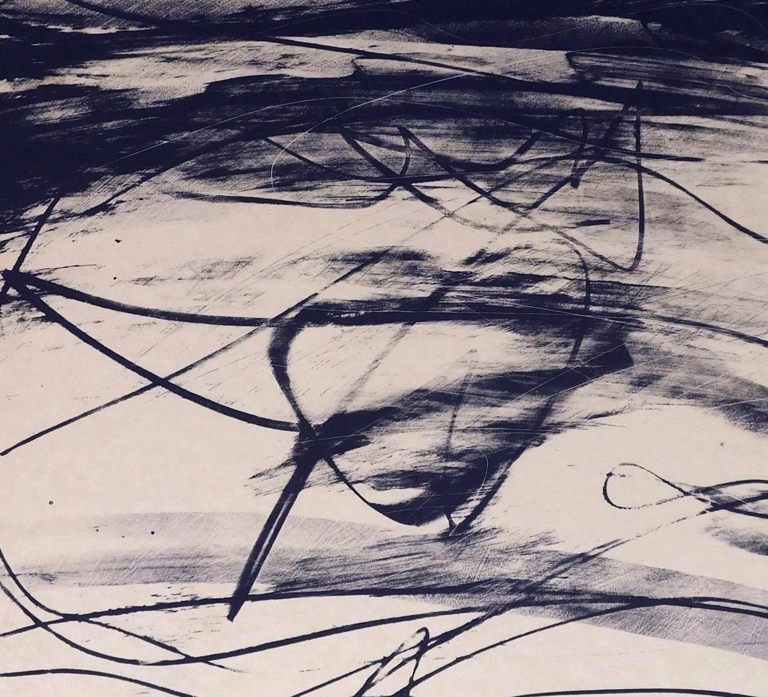 Originallithographie von Hugo Weber, 1964 – „Freeway L.A.“ im Angebot 3