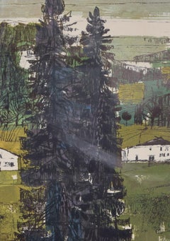 Schweiz, Pferde von Hugo Wetli, Original-Vintage-Poster, Schweizer Jura, Alpen