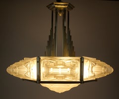 Hugue, Art-déco-Kronleuchter, Frankreich 1920er Jahre