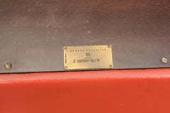 Hugues Chevalier of Paris, France set of four Red leather Ying Bridge chairs