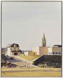 Arromanches - La Cale du Musée by Hugues Claude Pissarro dit Pomié, Oil Painting